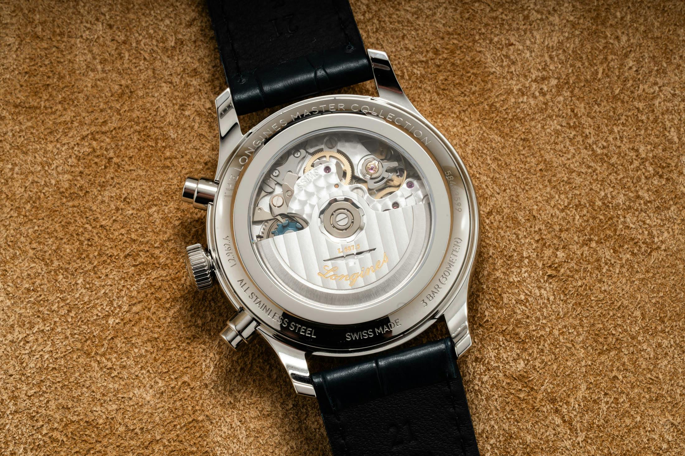 Longines Chrono Moonphase Caseback