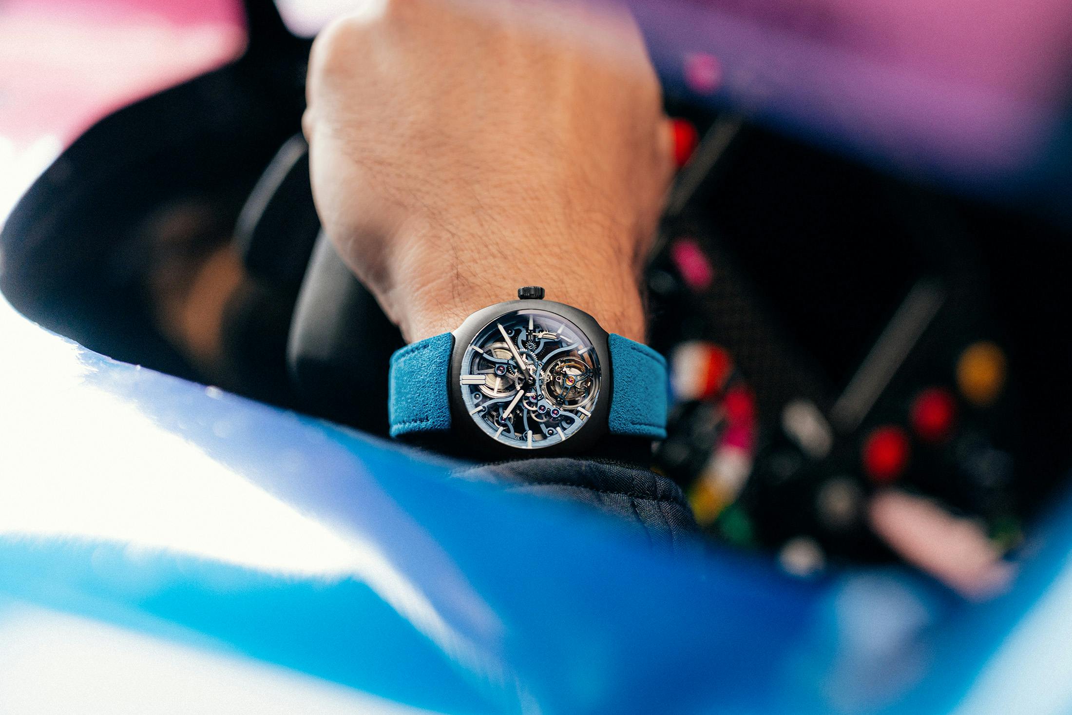 H. Moser & Cie. Streamliner Tourbillon Skeleton Ceramic Alpine Limited Edition