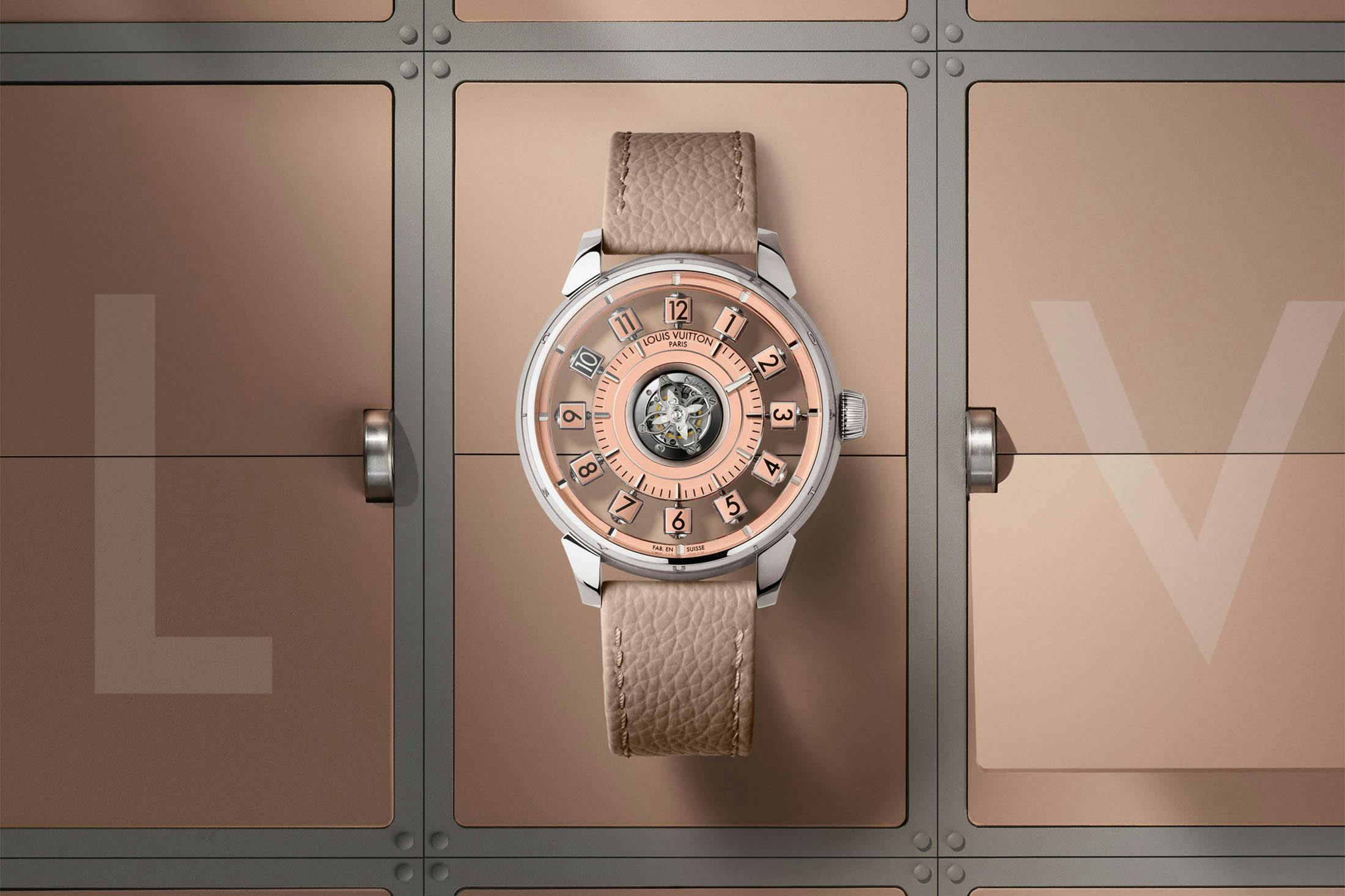 Louis Vuitton Spin Time Flying Tourbillon Salmon