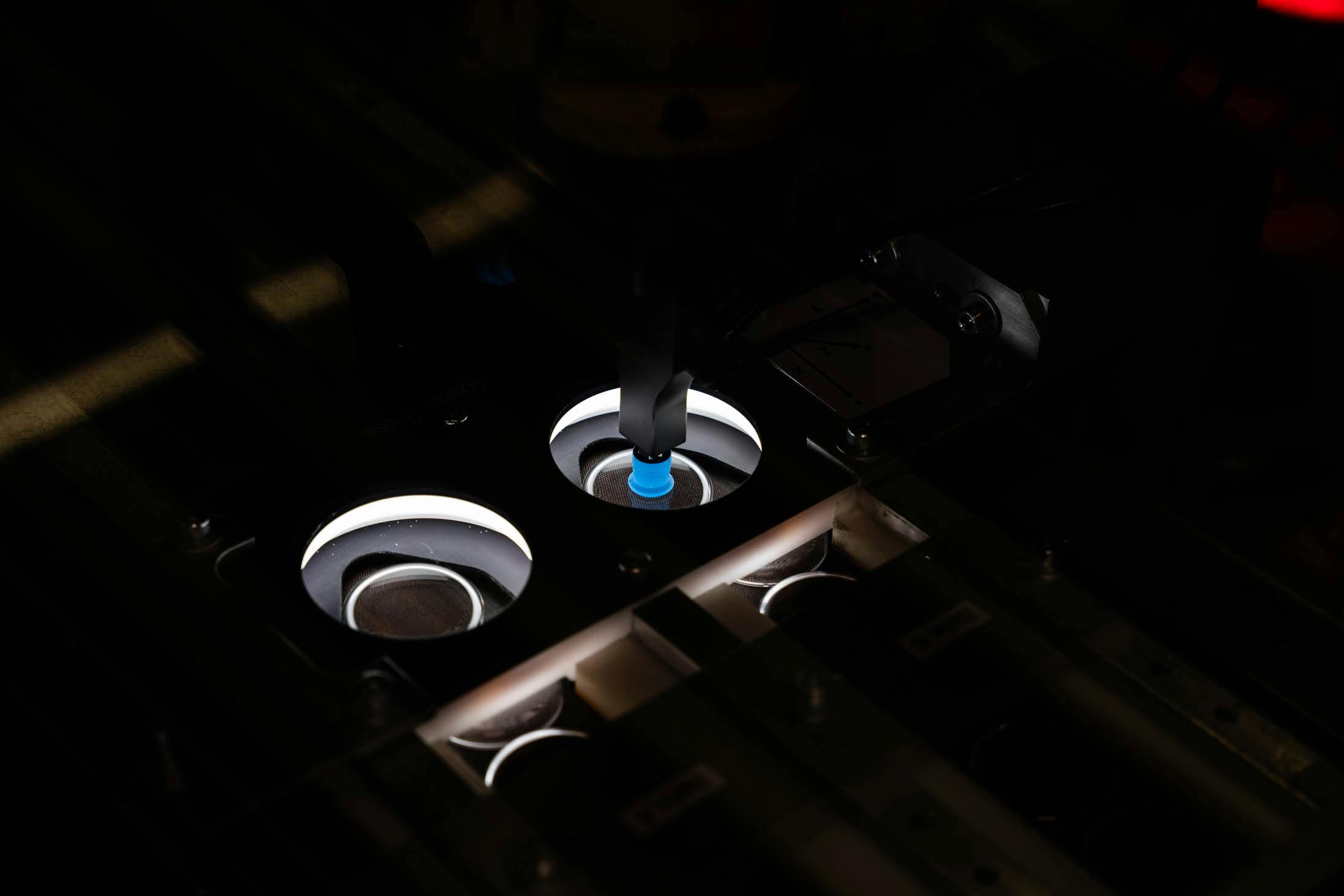 Optical crystal scan