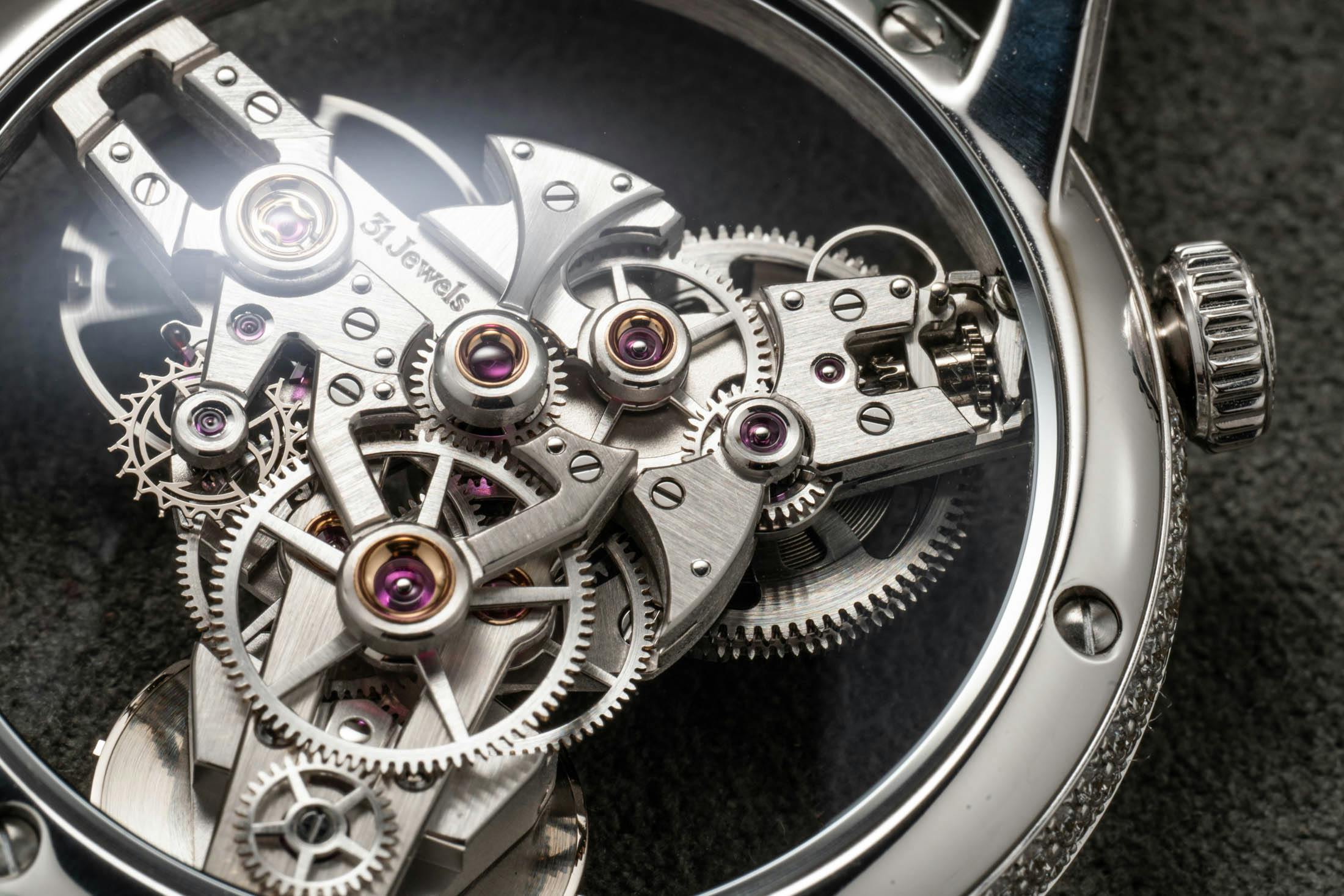 MB&F SP One Pavée Caliber Closeup