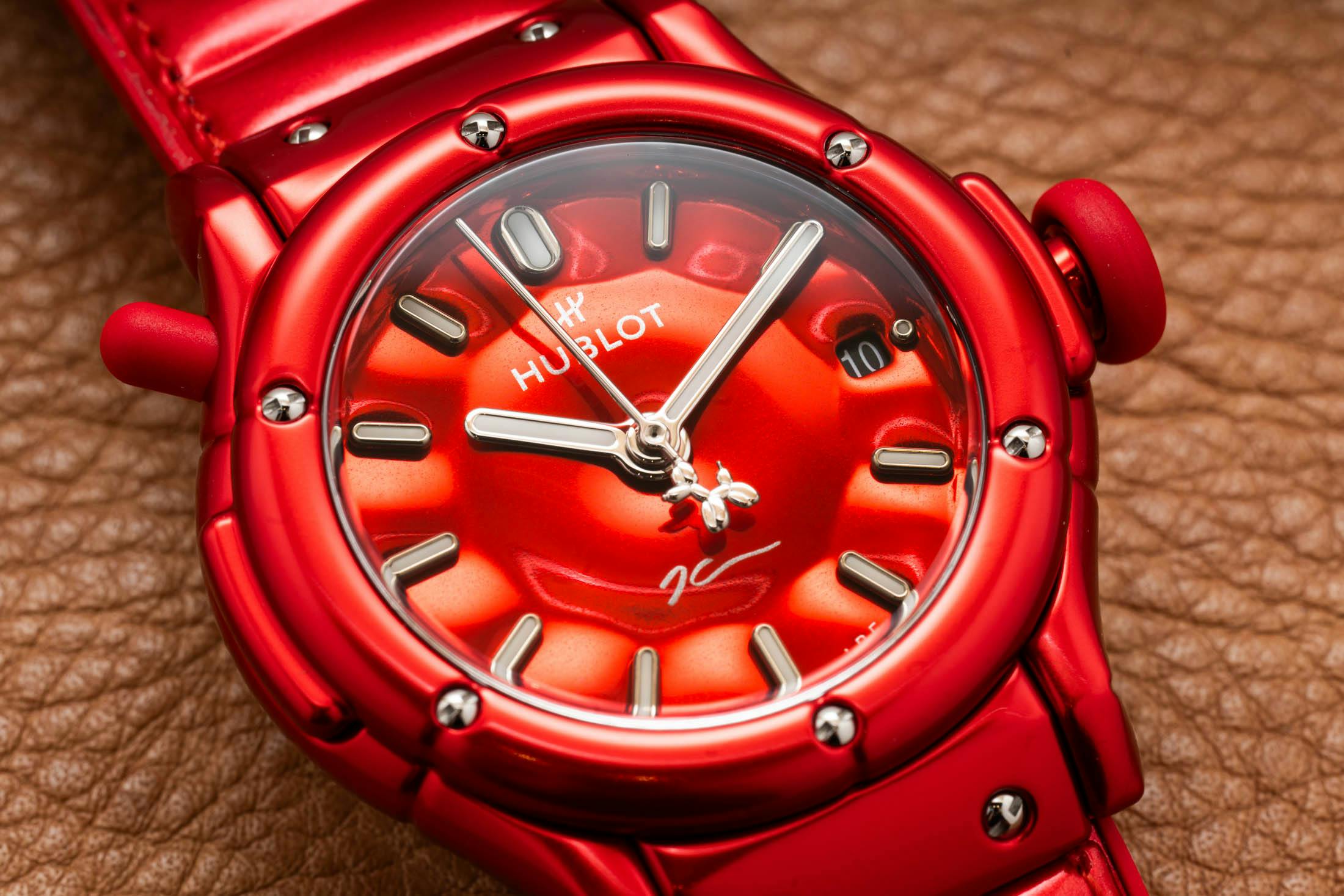 Hublot Jeff Koons Balloon Dog Red Dial Closeup