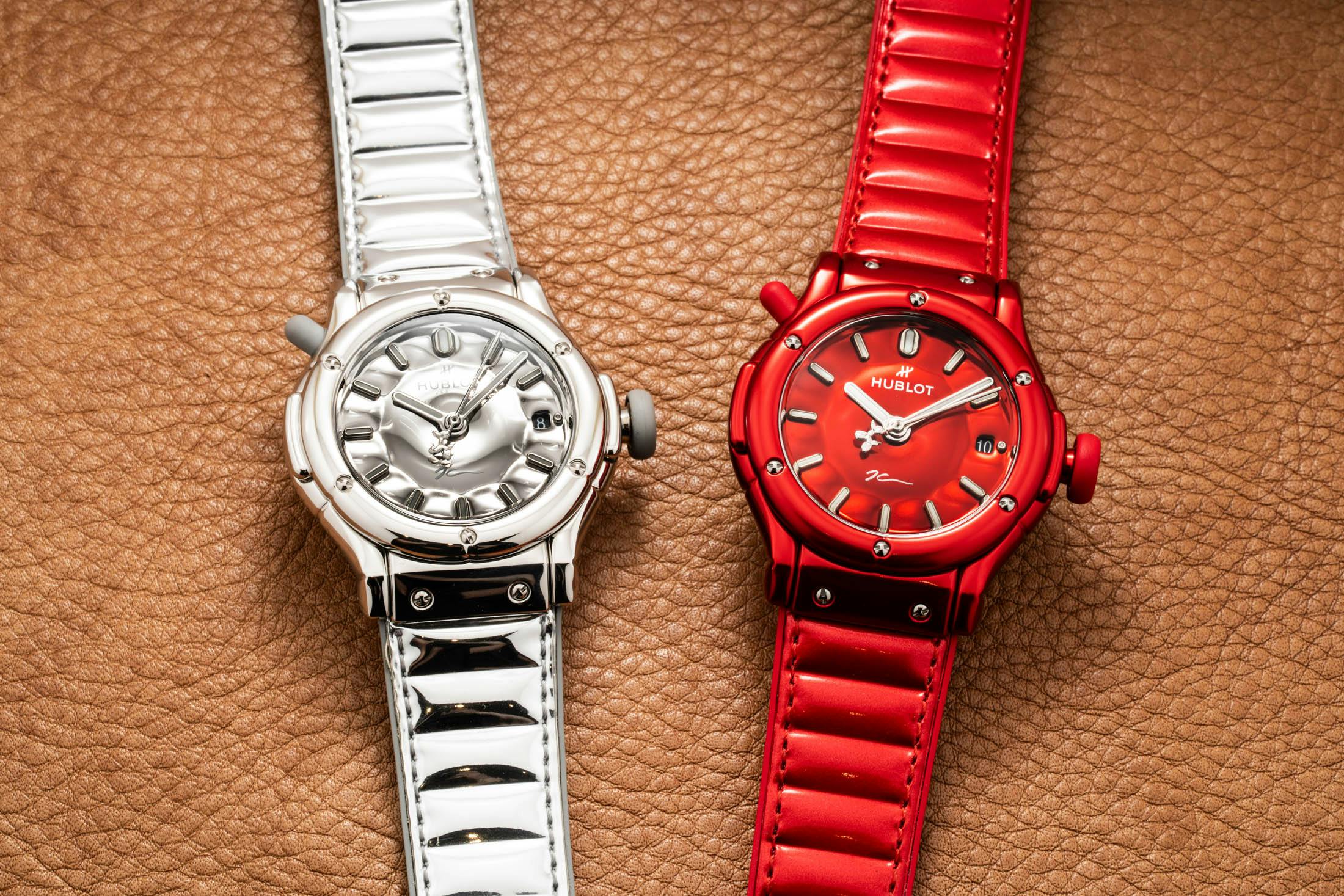 Hublot Jeff Koons Balloon Dog White and Red Side By Side