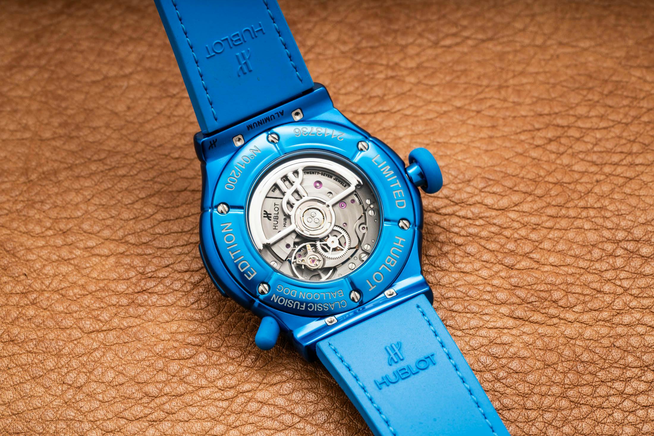 Hublot Jeff Koons Caseback Shot Blue