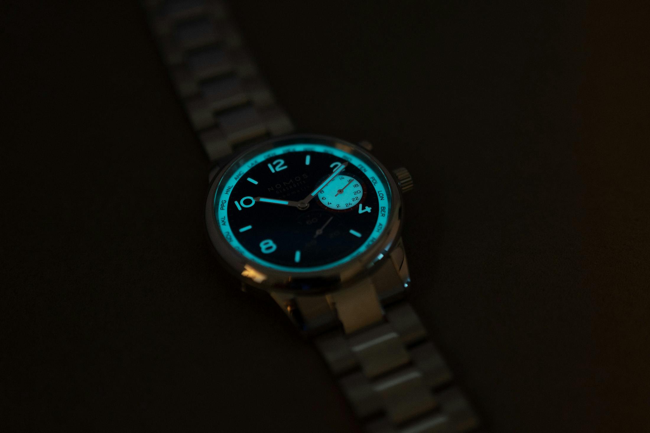 The Nomos Club Sport Neomatik Worldtimer Dark