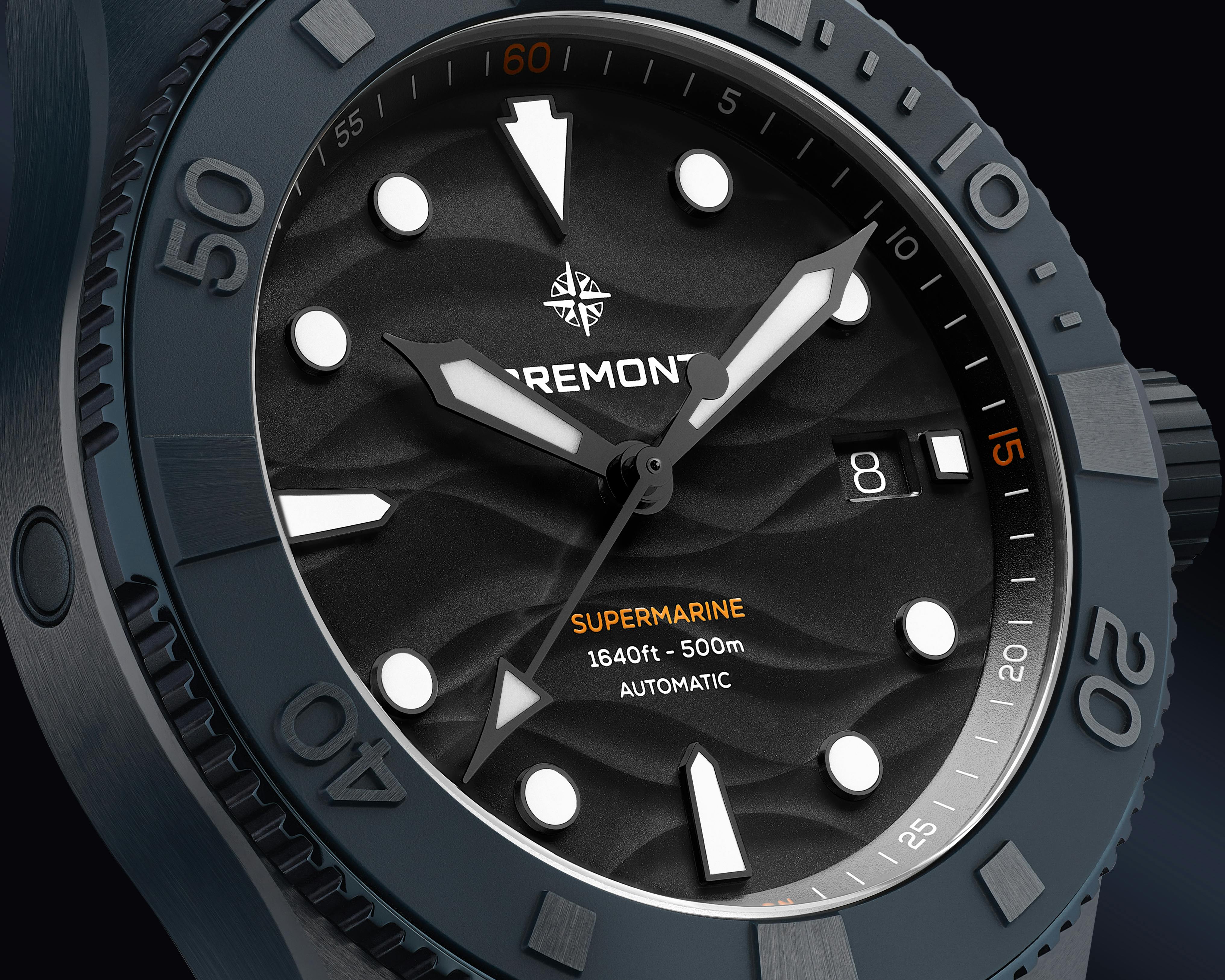 Bremont Supermarine Full Ceramic Deep Blue dial
