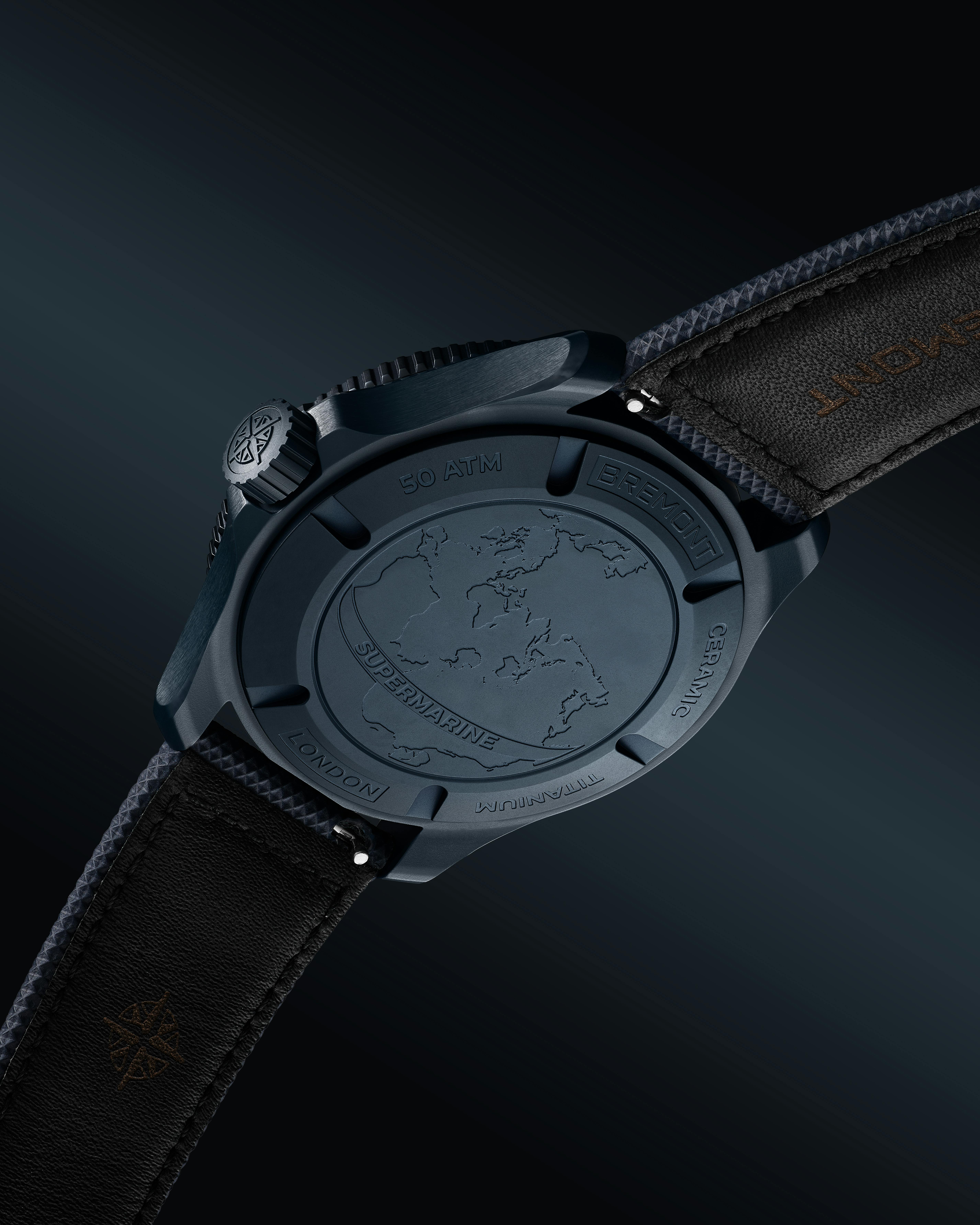 Bremont Supermarine Full Ceramic Deep Blue caseback