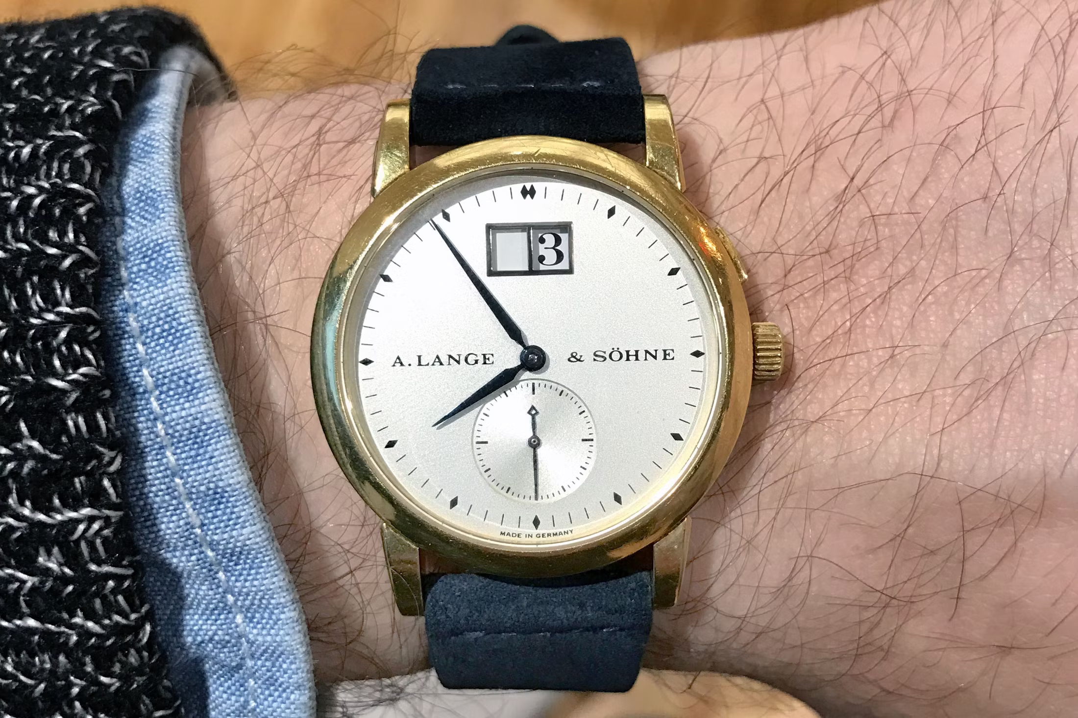 a lange sohne saxonia 1996 yellow gold