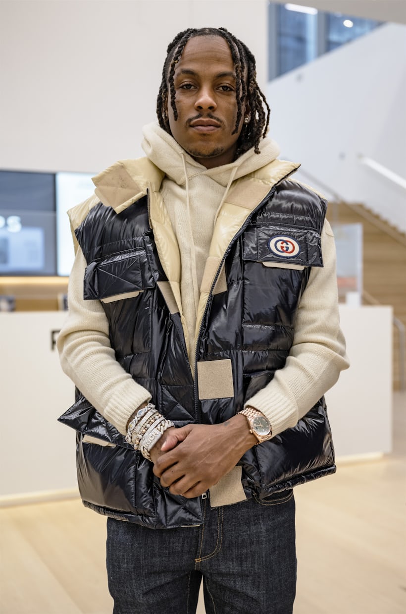 Rich The Kid inside Phillips in New York