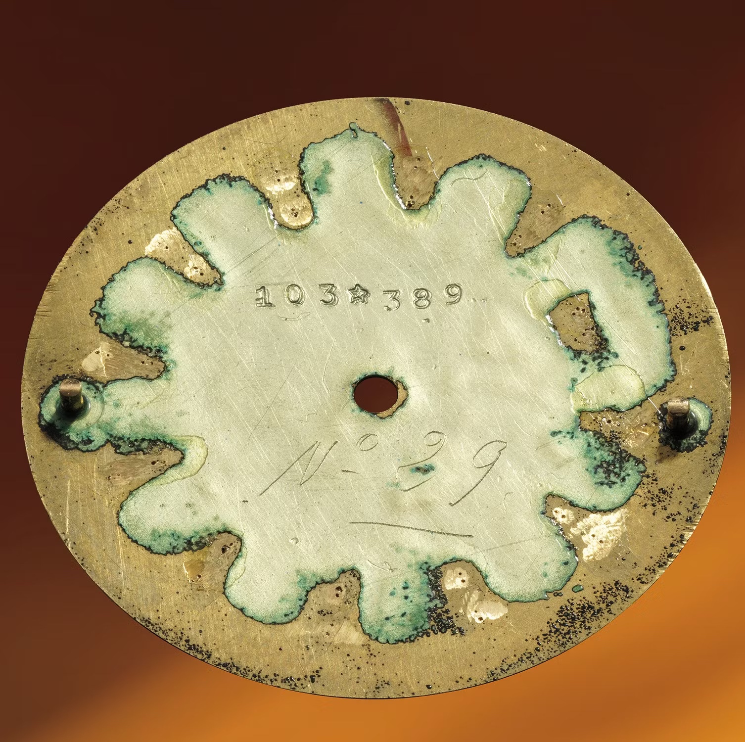 Rolex 6102 dial back