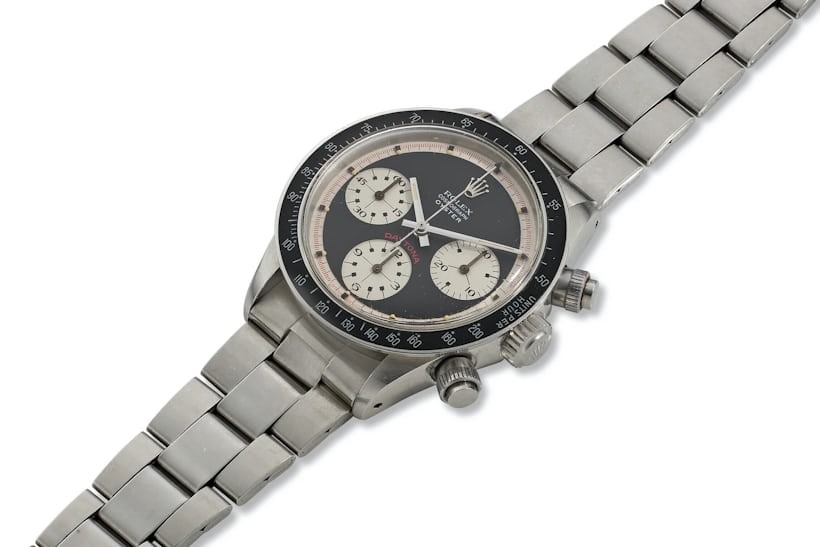ROLEX, REF. 6263, COSMOGRAPH DAYTONA, “OYSTER SOTTO”, ”PAUL NEWMAN” DIAL, AN EXCEPTIONALLY RARE STEEL CHRONOGRAPH WRISTWATCH