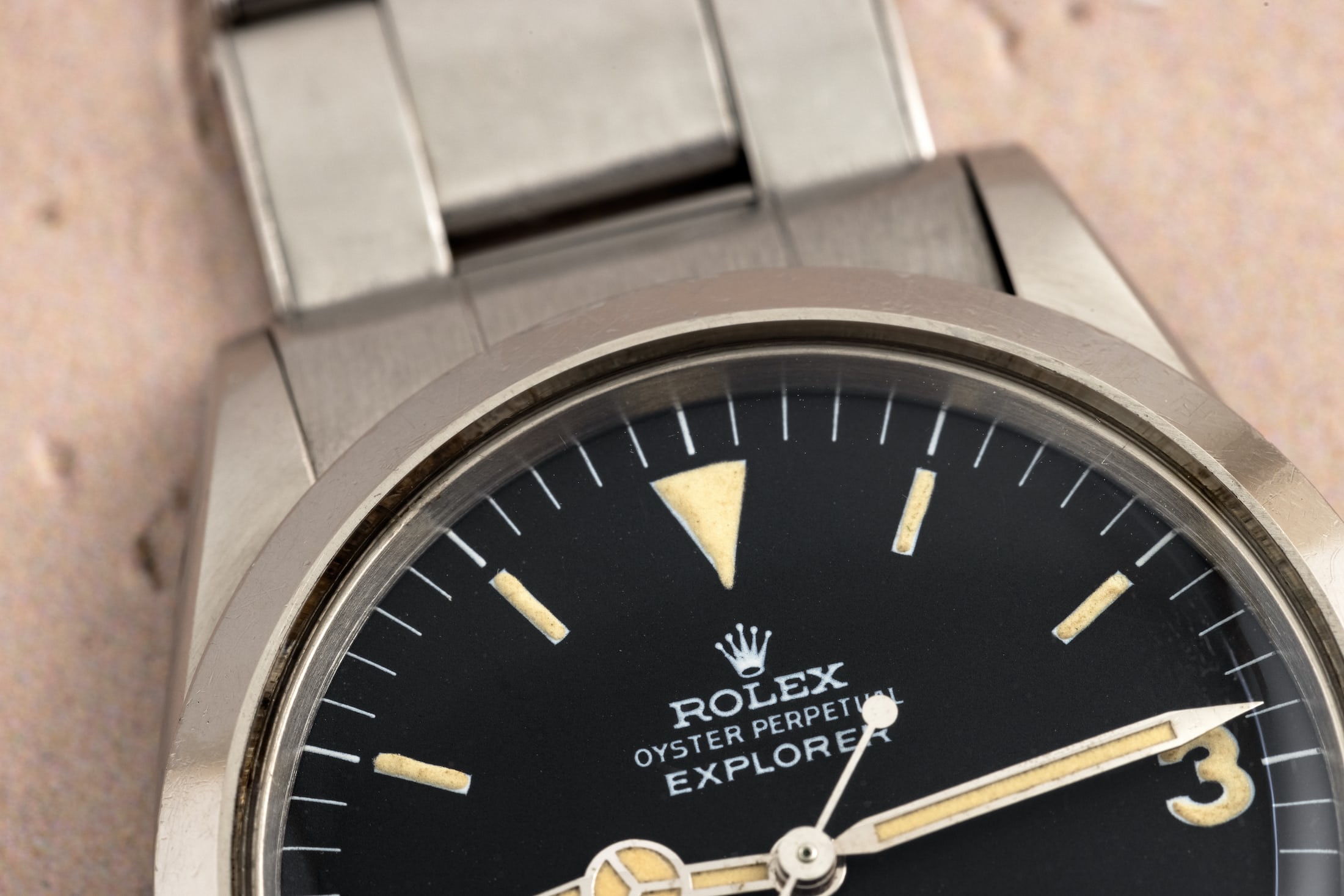 image of Rolex Explorer 1016 with matte dial.