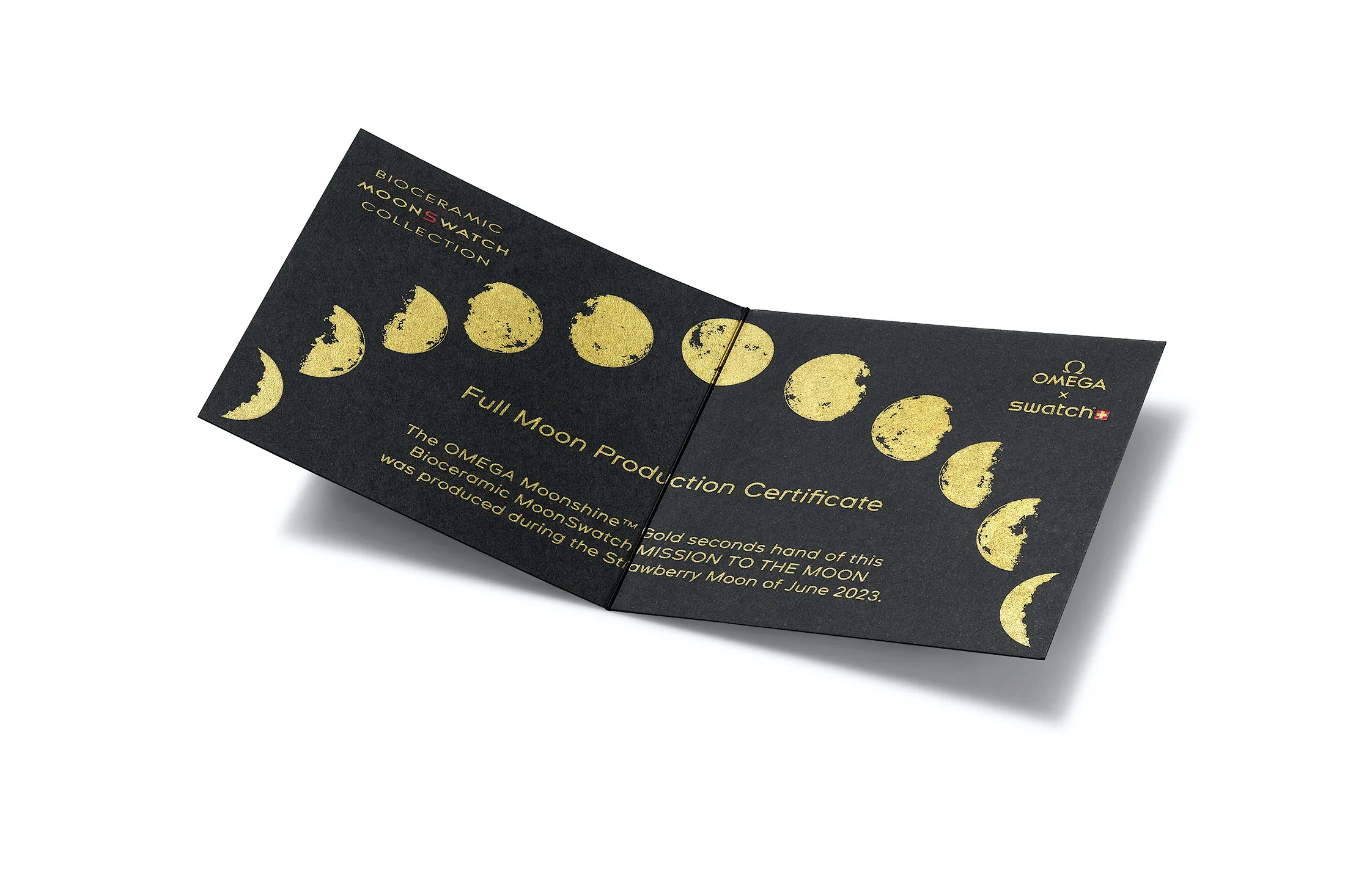 ムーンスウォッチ ムーンシャインゴールドのペーパー