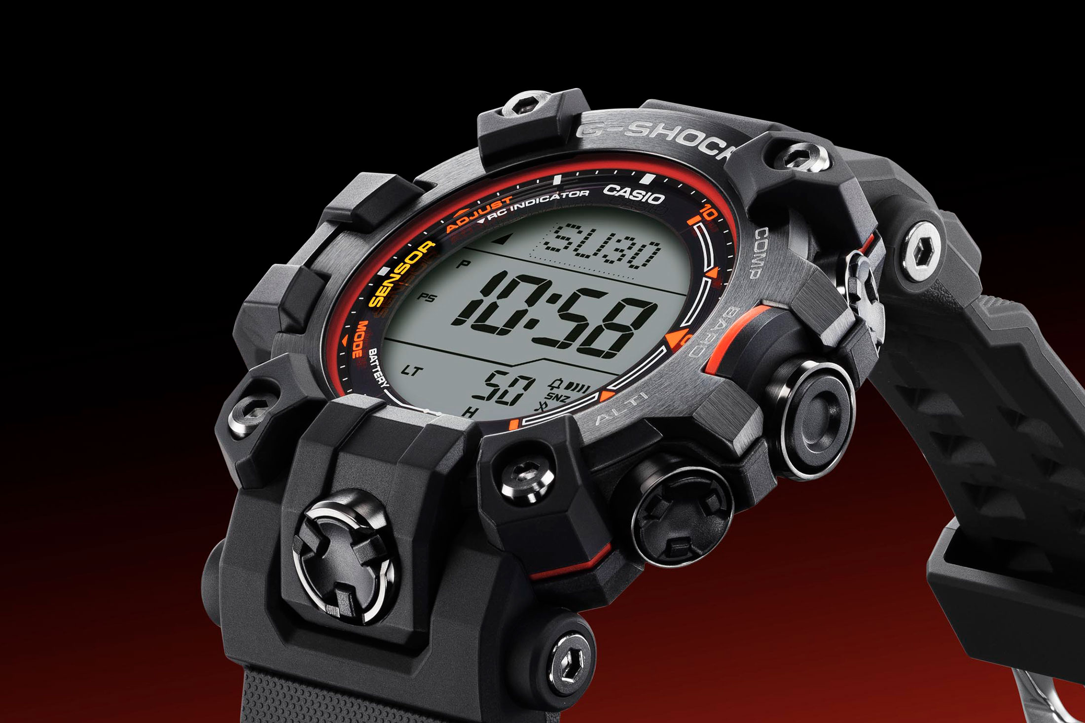 G-SHOCK MASTER OF Gにエマージェンシーカラーをまとったマッドマン、マッドマスター、グラビティマスターが登場