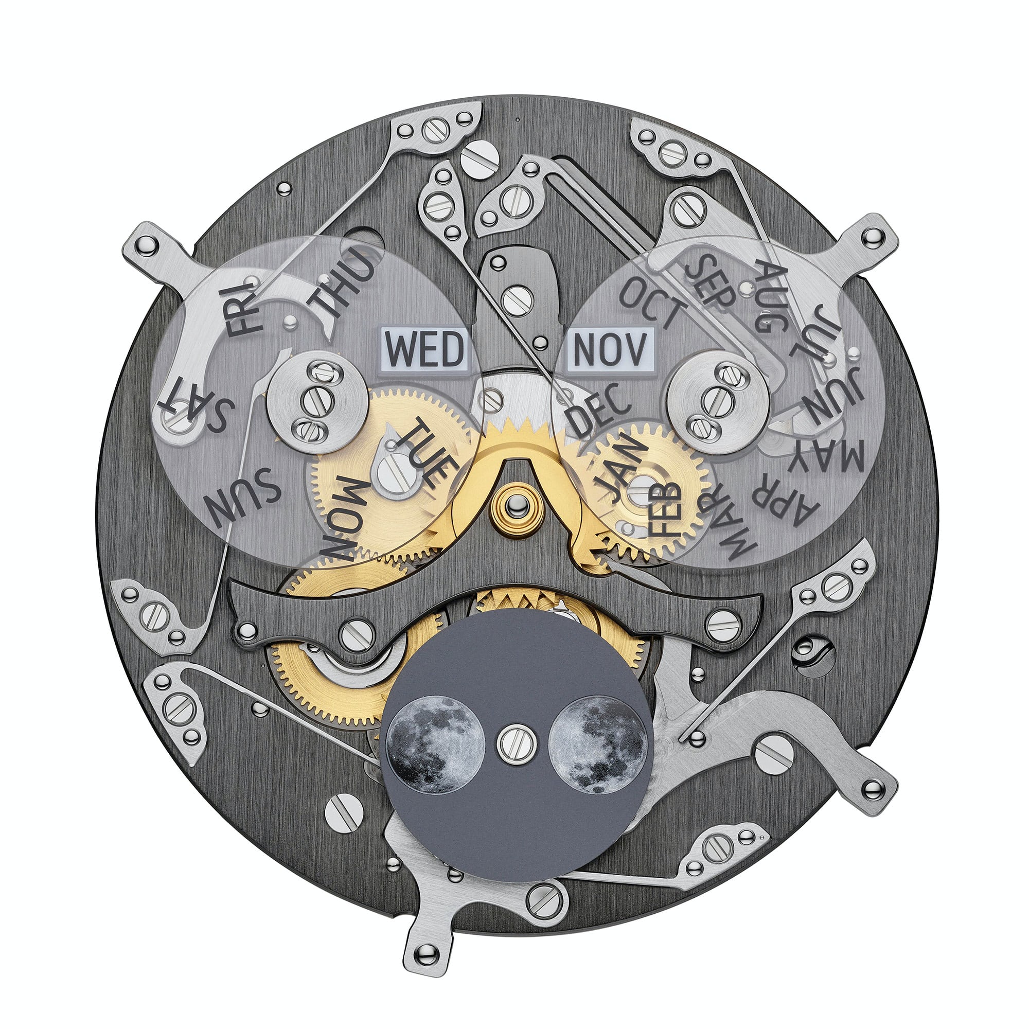 caliber 2460 QCL/2 dial side