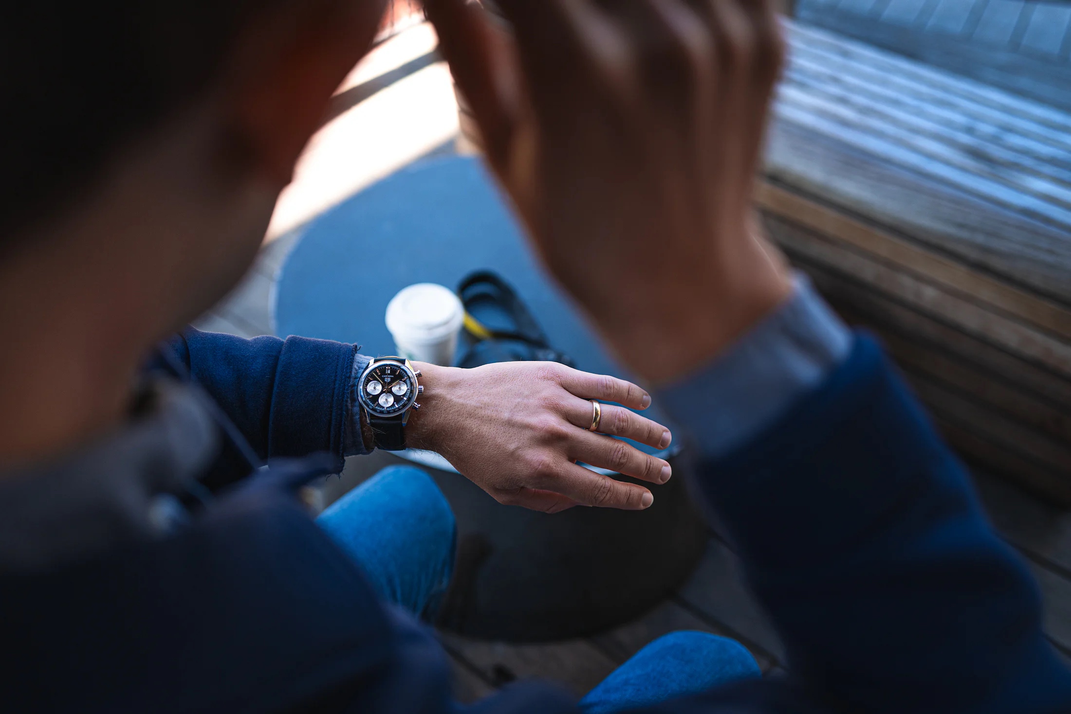 tag heuer carrera glassbox on wrist