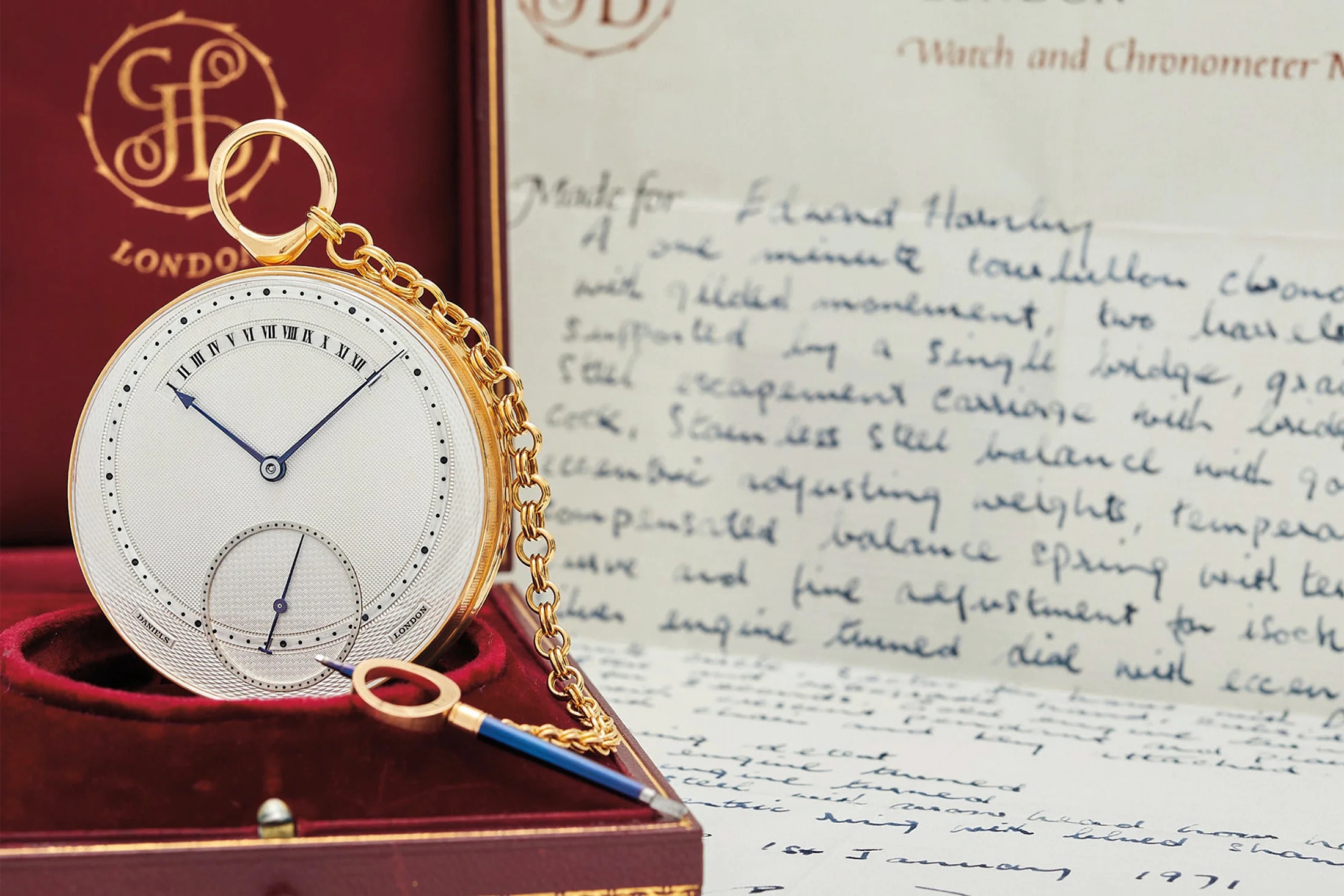 The 1971 George Daniels "Edward Hornby" Tourbillon that sold at Phillips