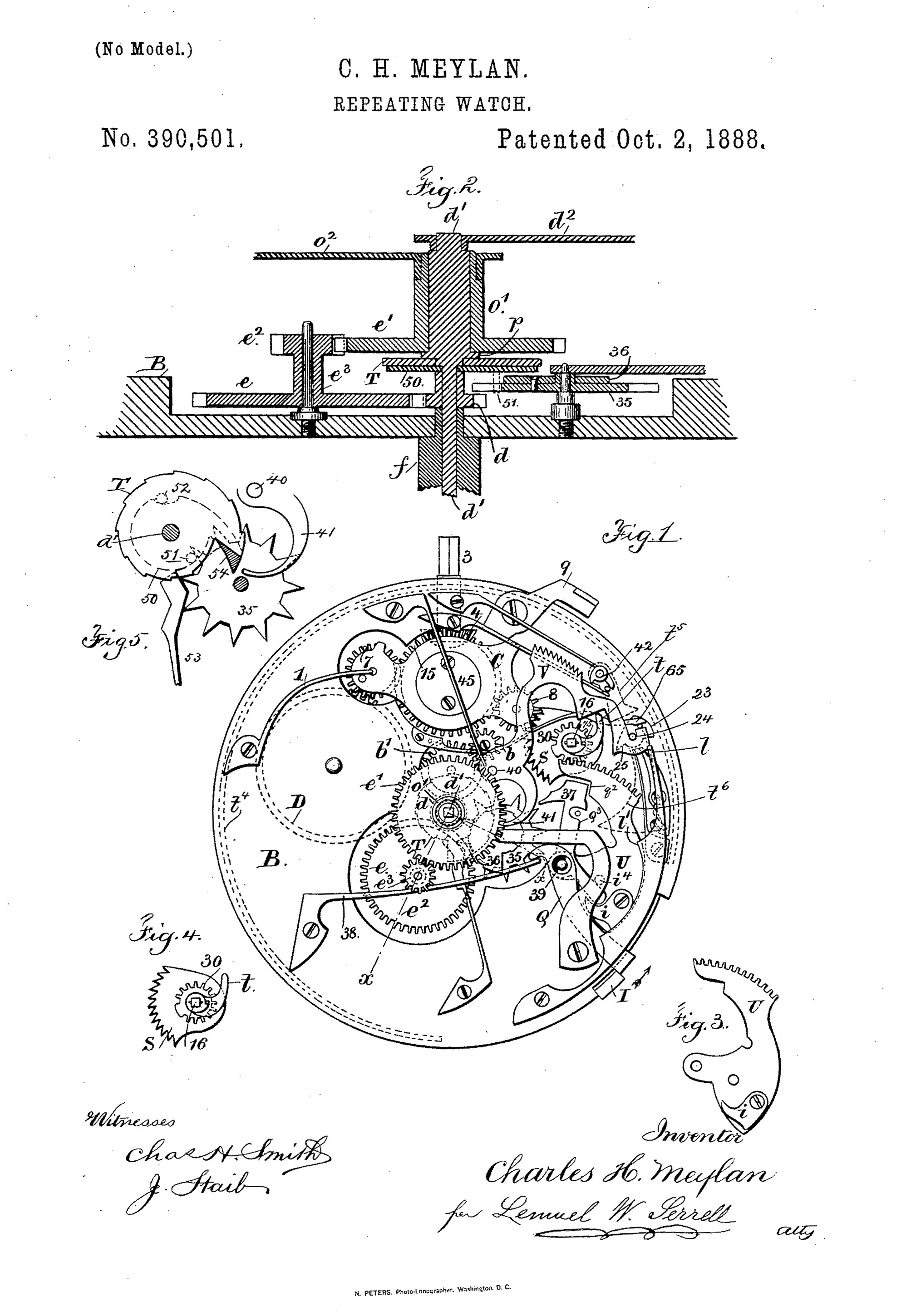 a patent for a watch design 