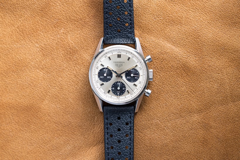 2447SND carrera watch with panda decimal dial
