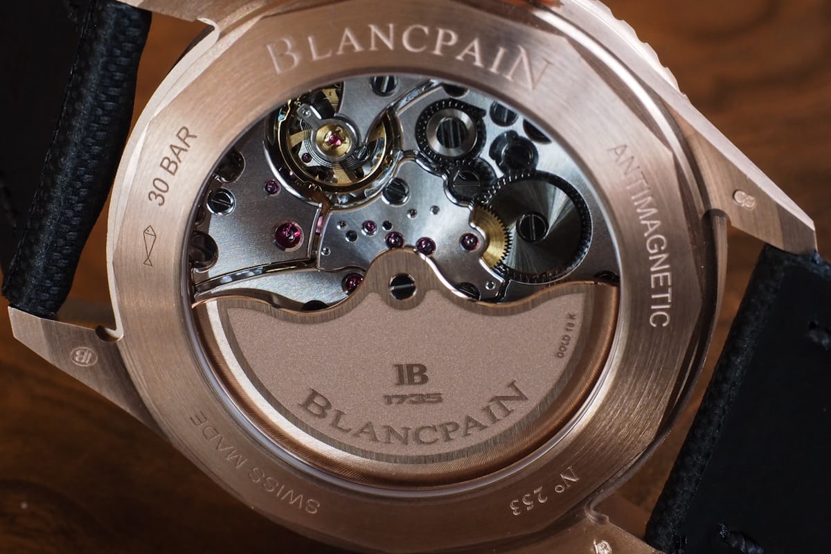 Blancpain Fifty Fathoms Sedna Gold movement