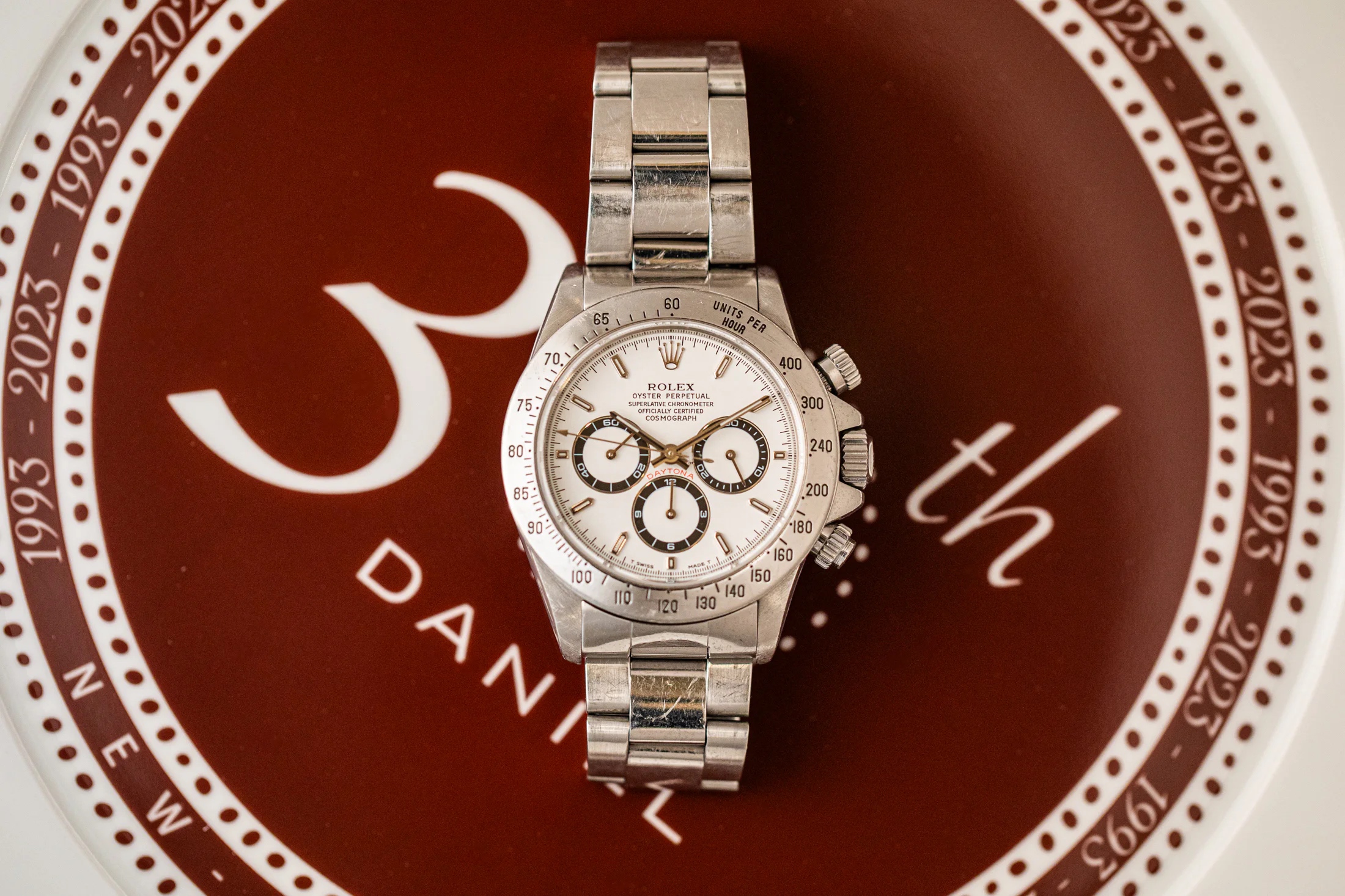Rolex Daytona in steel with white dial