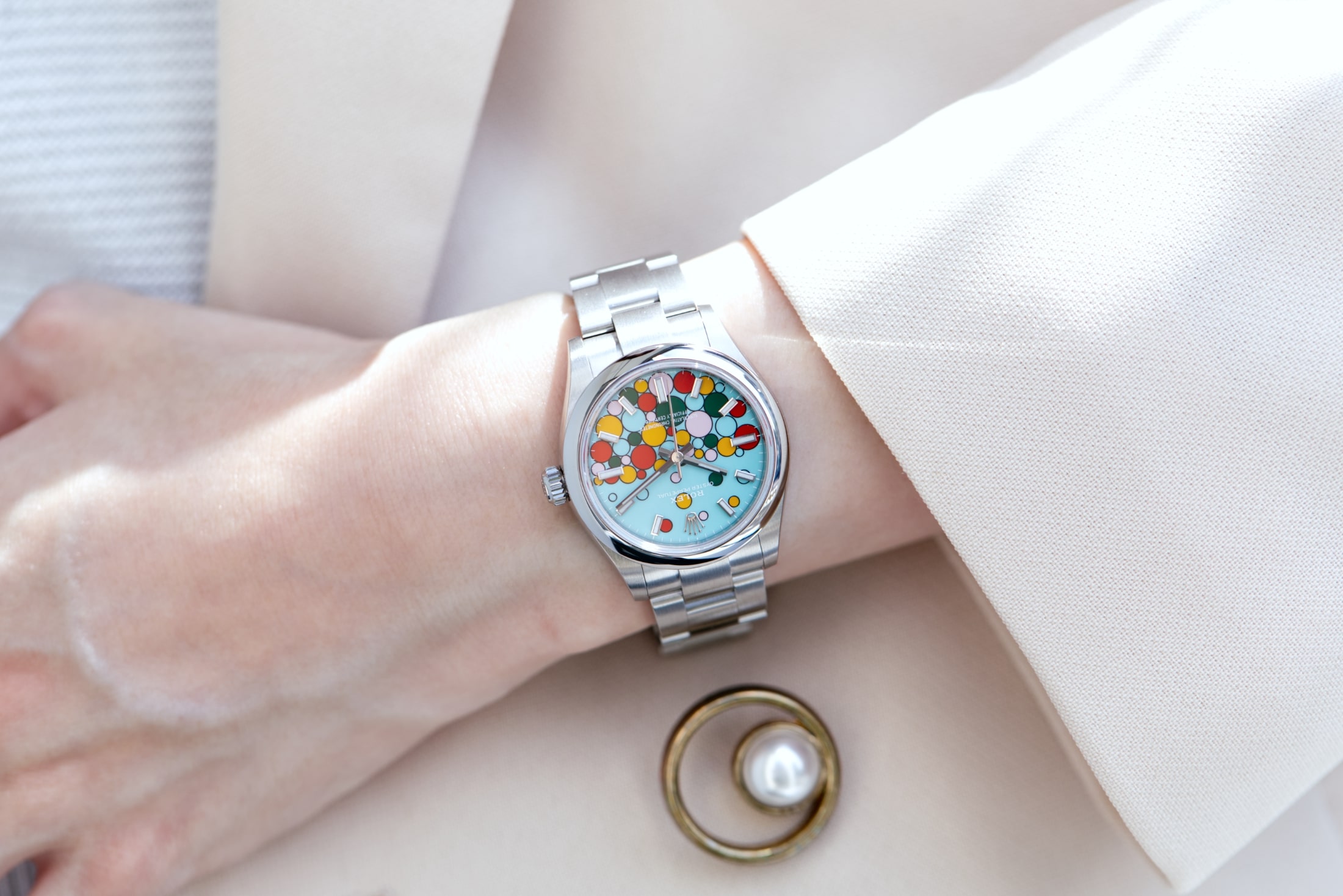 ロレックス　オイスター パーペチュアル 31のリストショット