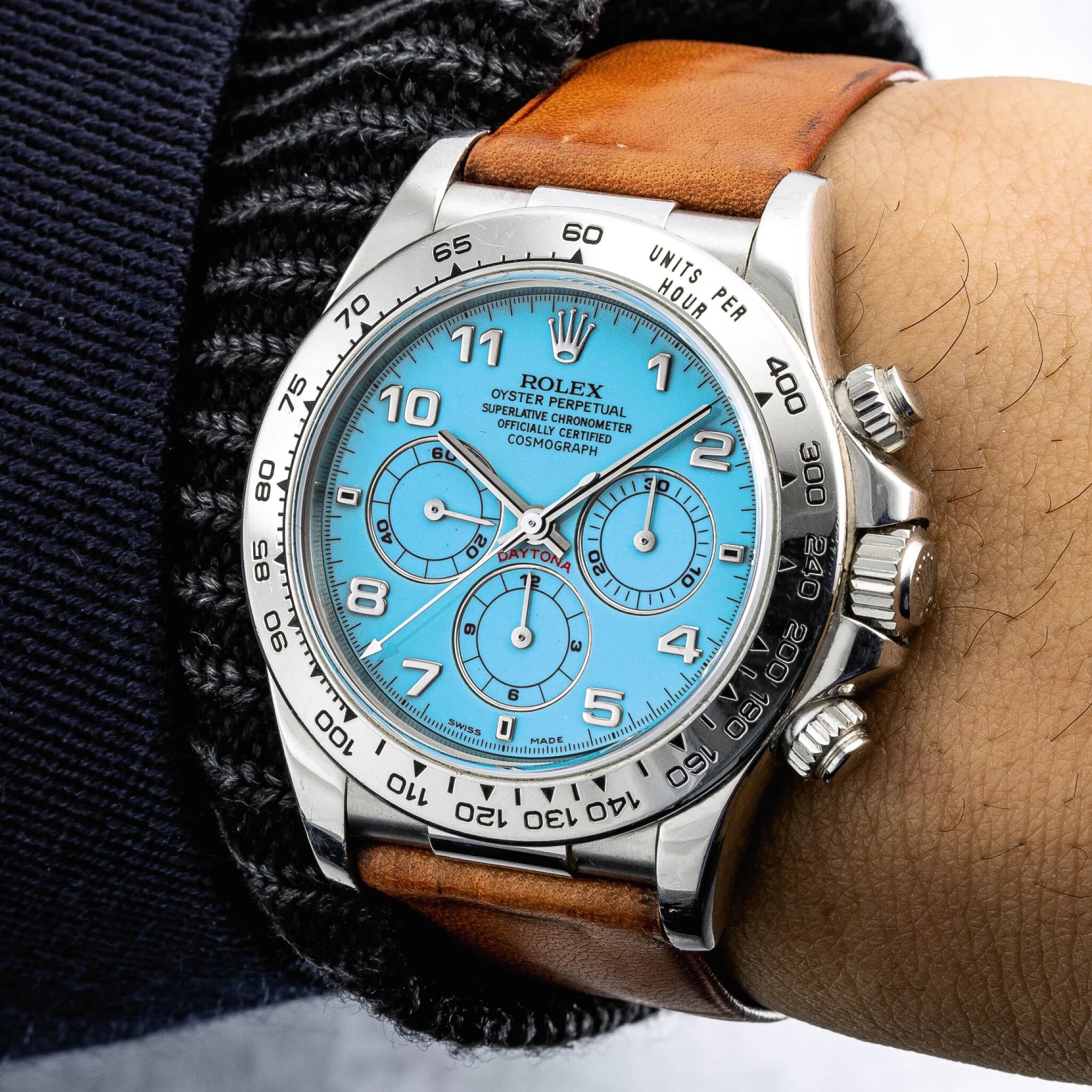 Platinum Rolex Daytona ref. 16516 record automatic