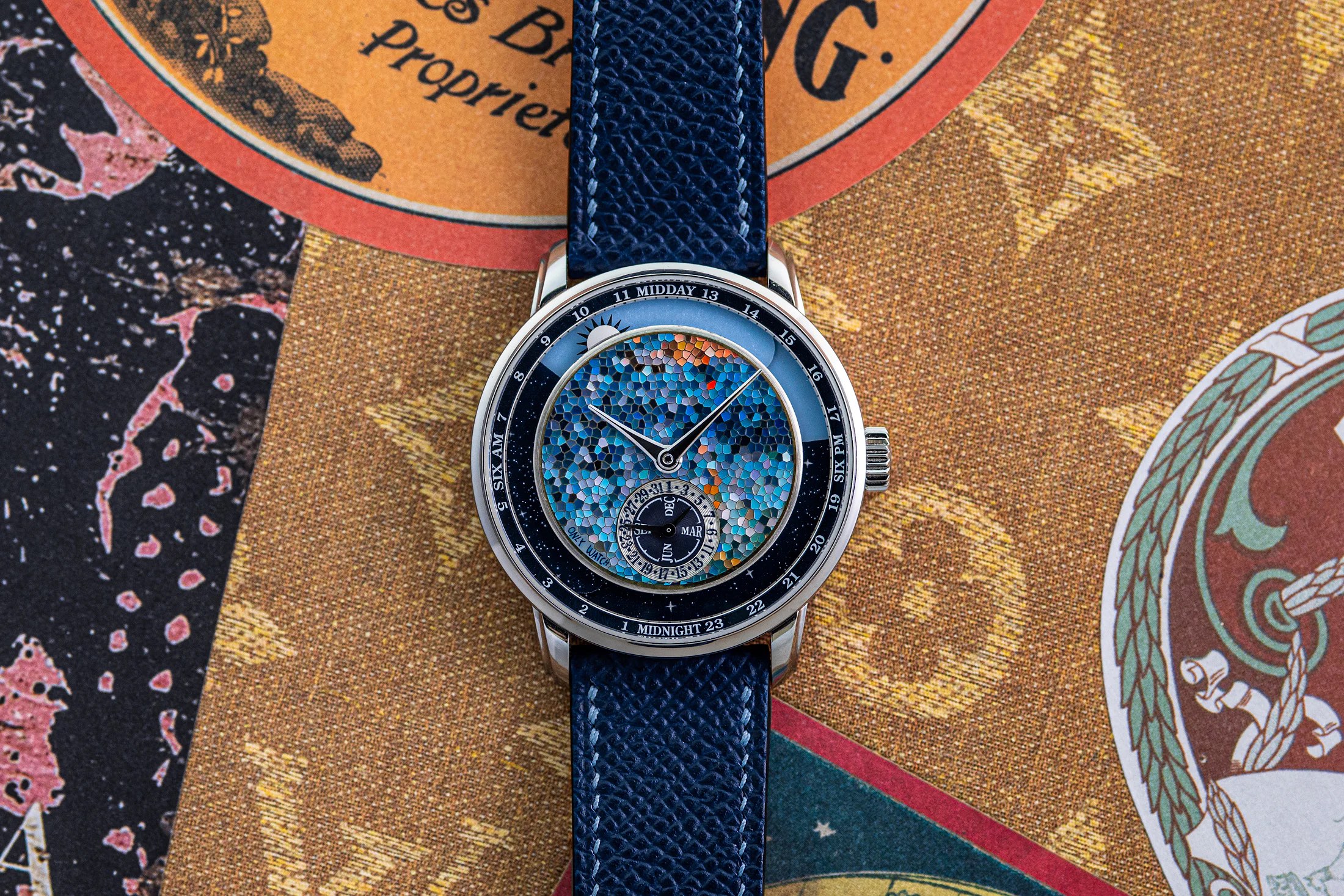 Krayon Anywhere One watch on an ornate background