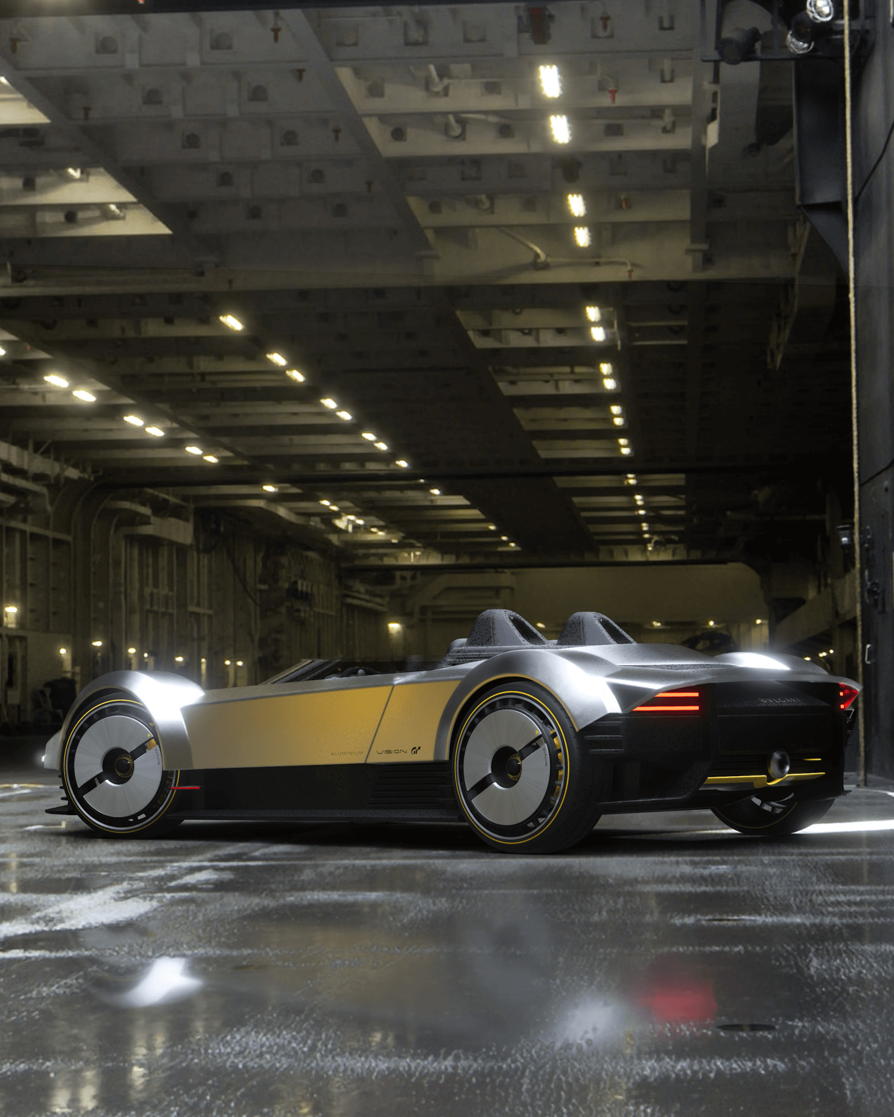 ブルガリ アルミニウム ビジョン GTコンセプトカーのバック