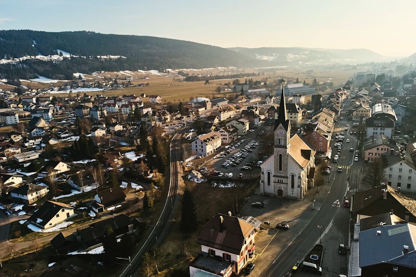 a Swiss town 