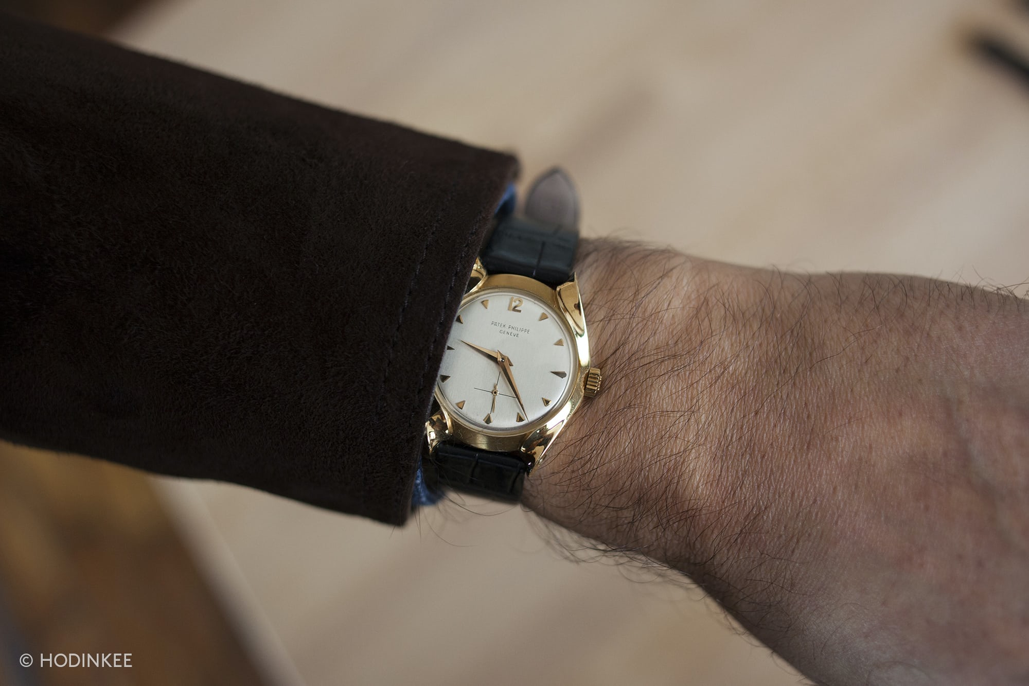 Gold Patek Philippe With Markowski Case wrist shot