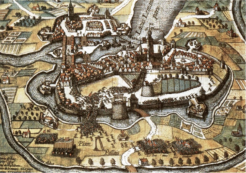 engraving of the battle of L'Escalade