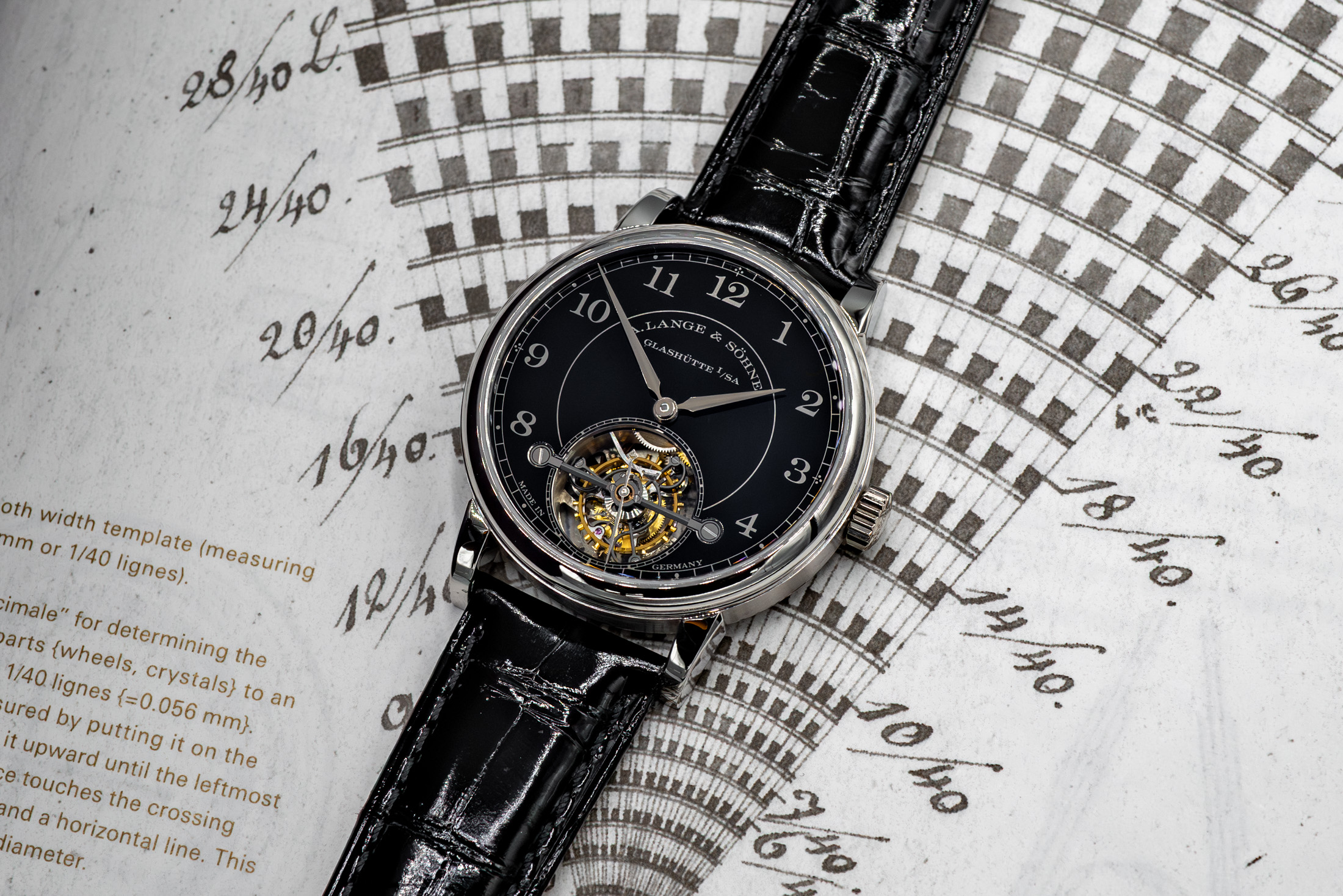 A.ランゲ＆ゾーネ 1815 トゥールビヨン プラチナモデルに