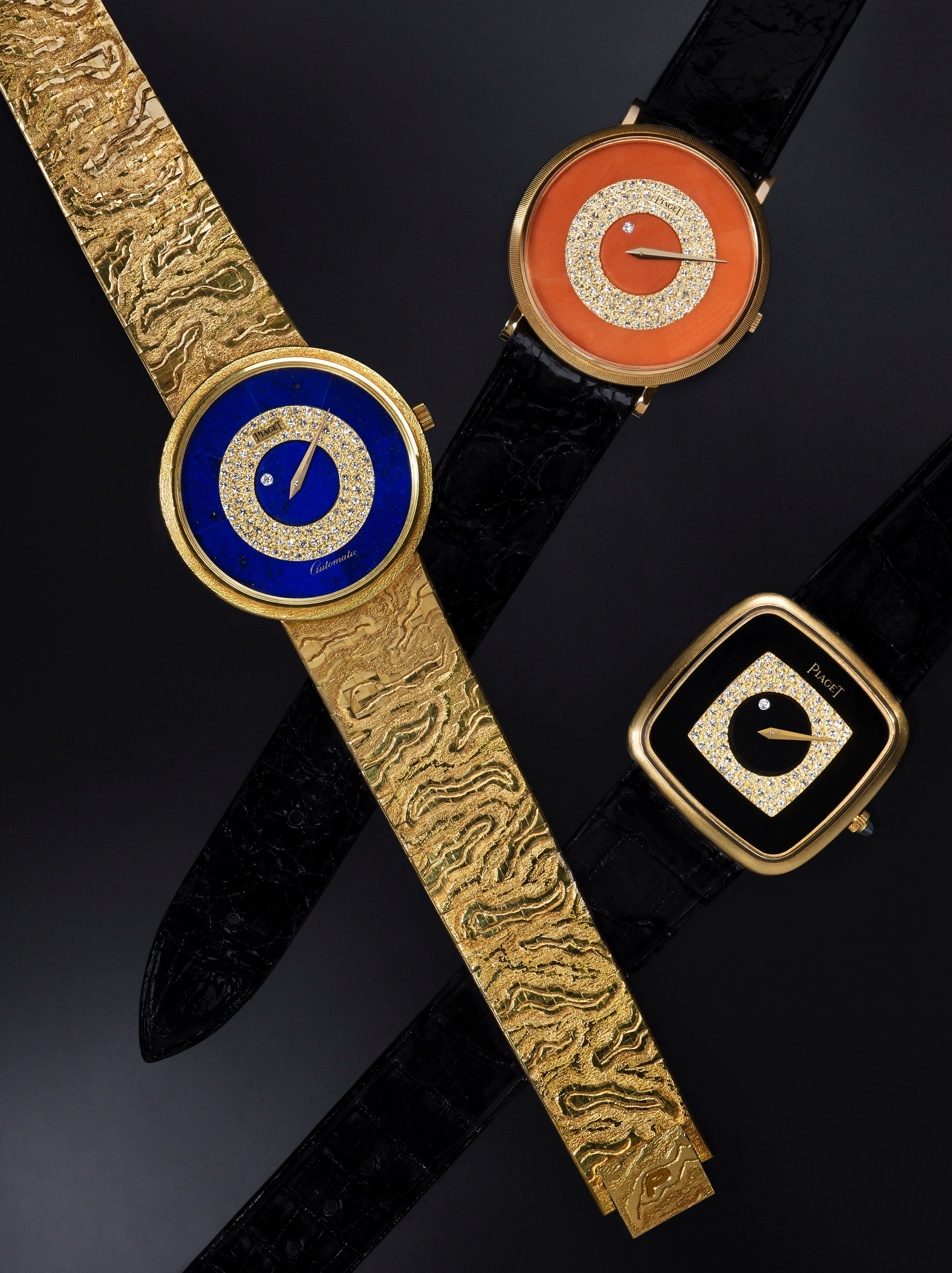 vintage piaget diamond dials