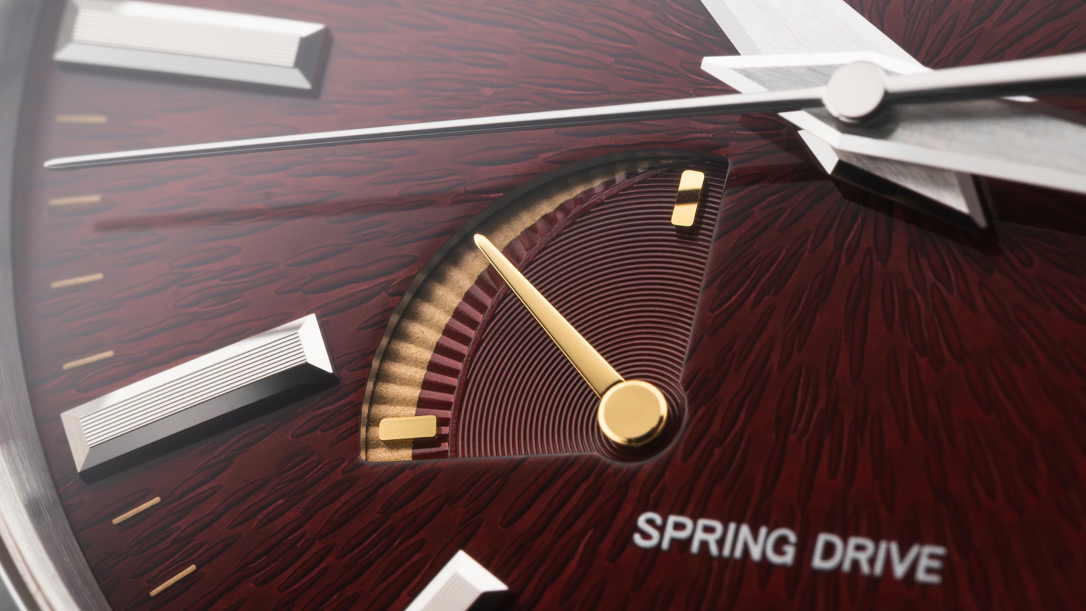 Close up of power reserve indicator