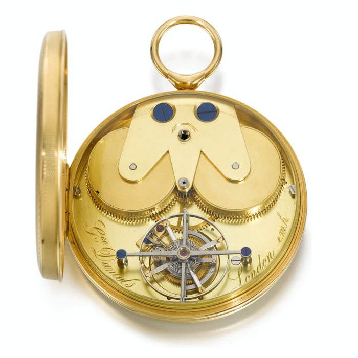 Tourbillon by George Daniels, sold to Edward Hornby, 1971