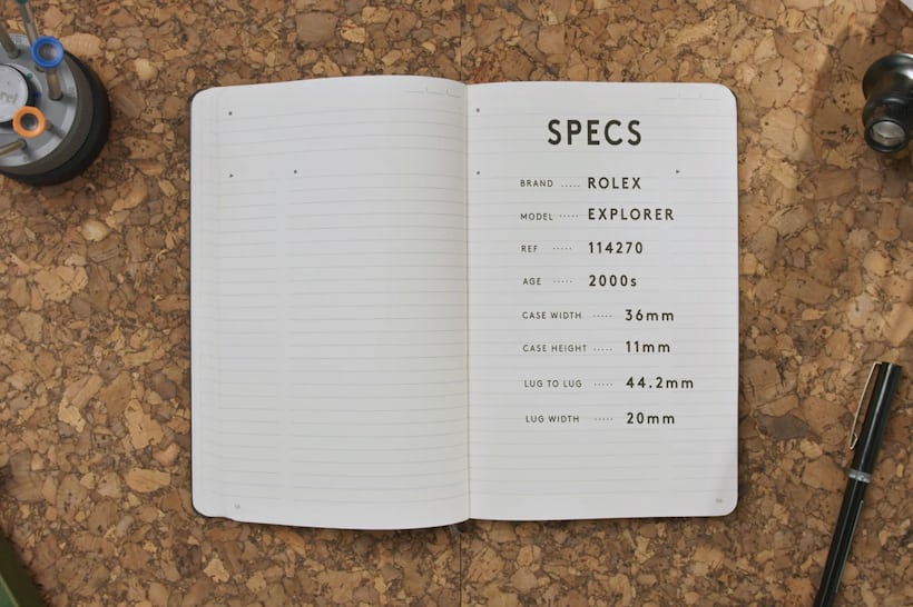 Notebook for Spec Sheet