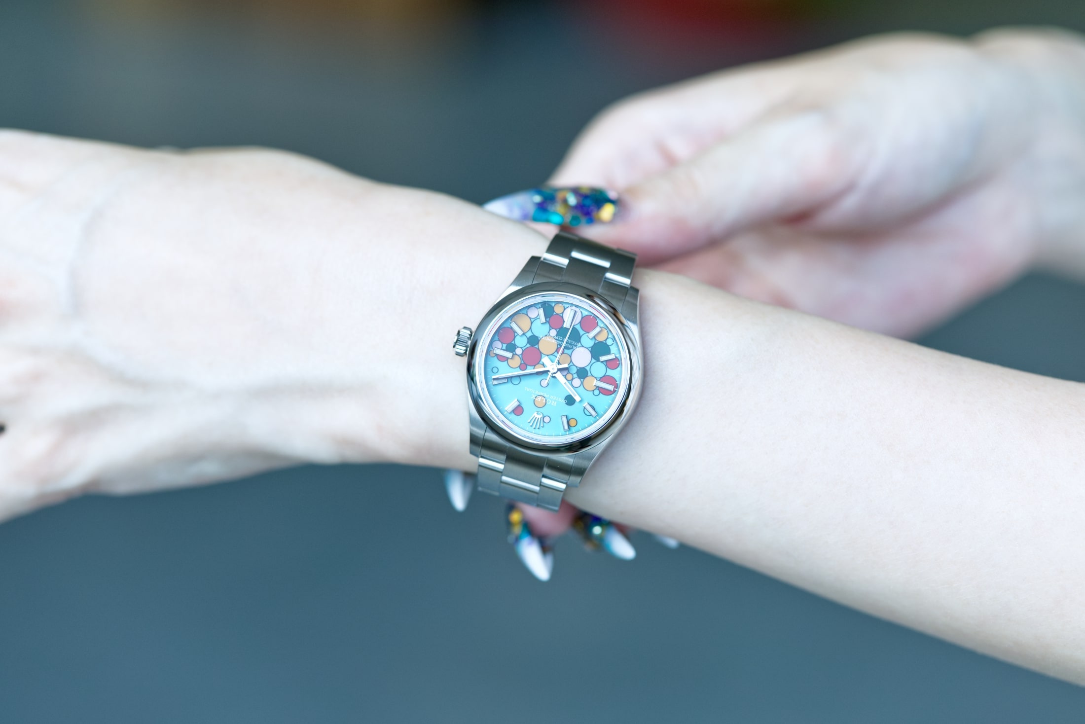 ロレックス　オイスター パーペチュアル 31のリストショット