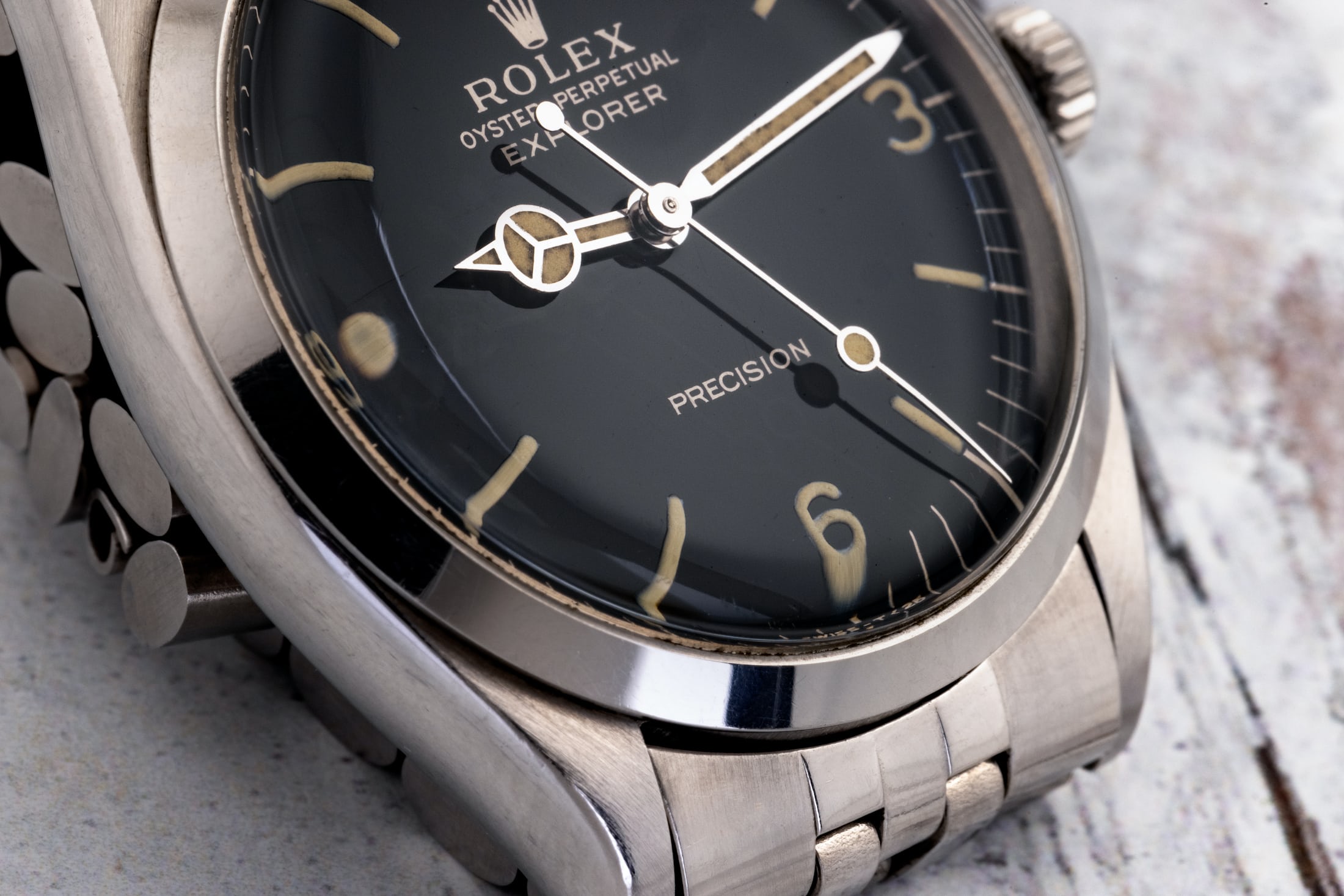 image of Rolex Explorer 1016 with matte dial.