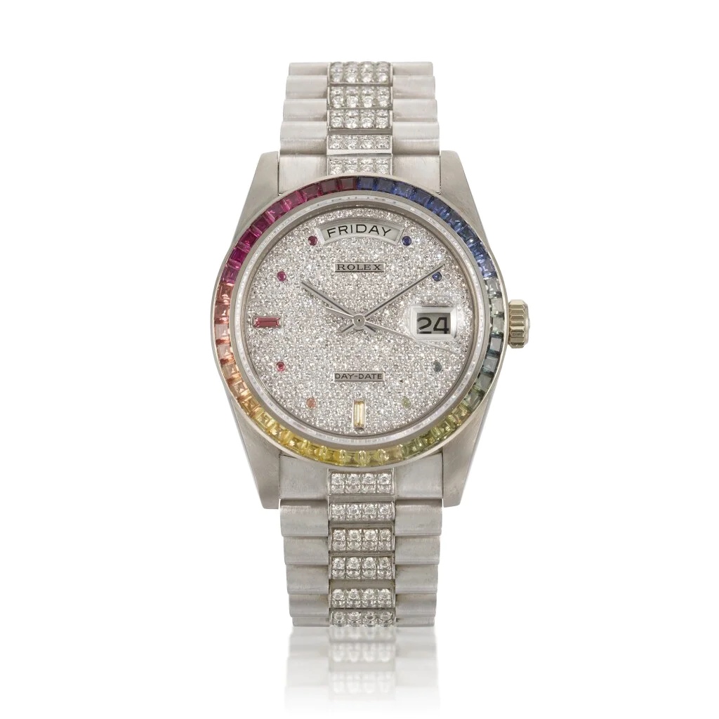 Rolex day-date rainbow khanjar million dollars