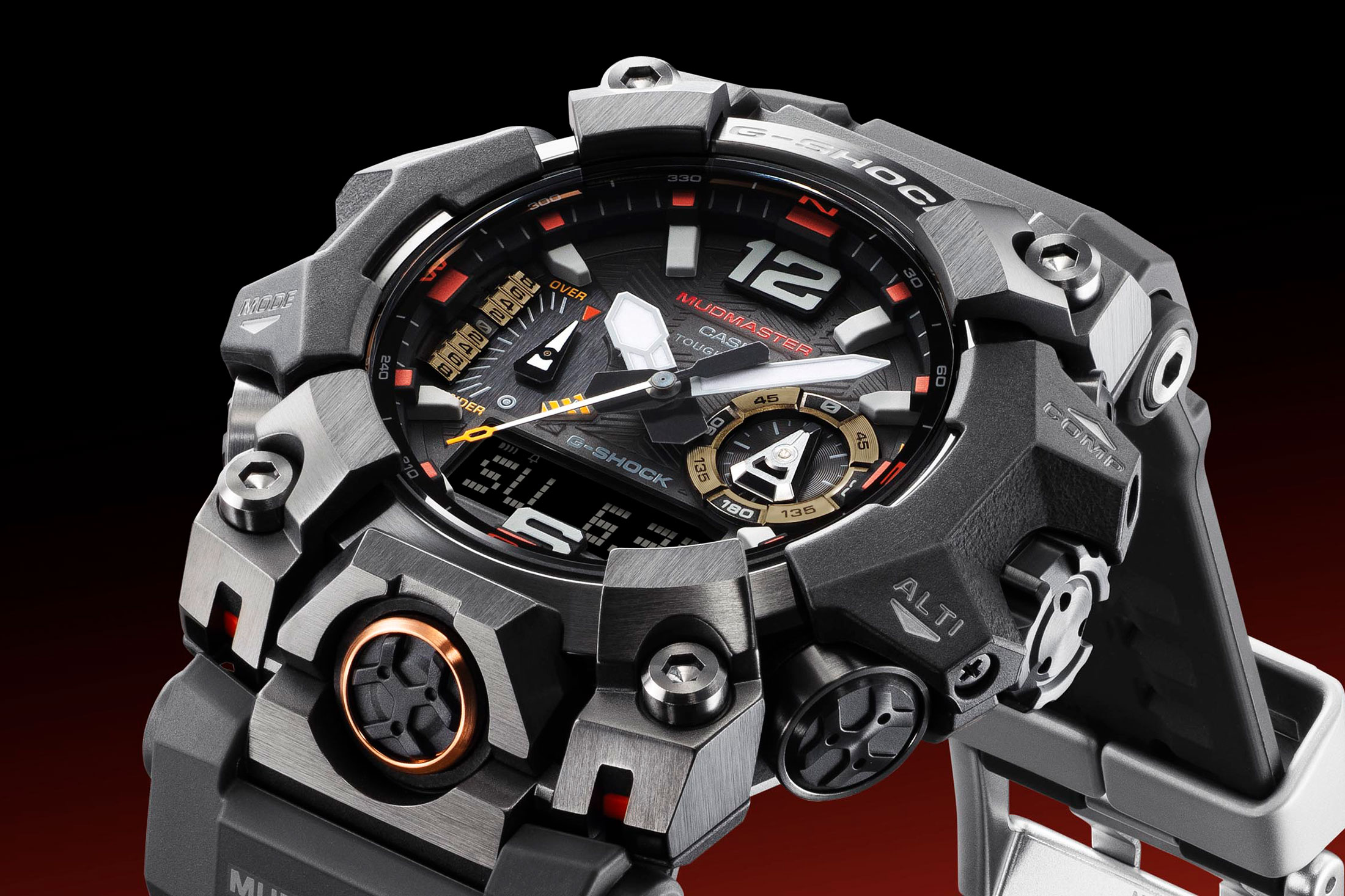 G-SHOCK MASTER OF Gにエマージェンシーカラーをまとったマッドマン、マッドマスター、グラビティマスターが登場