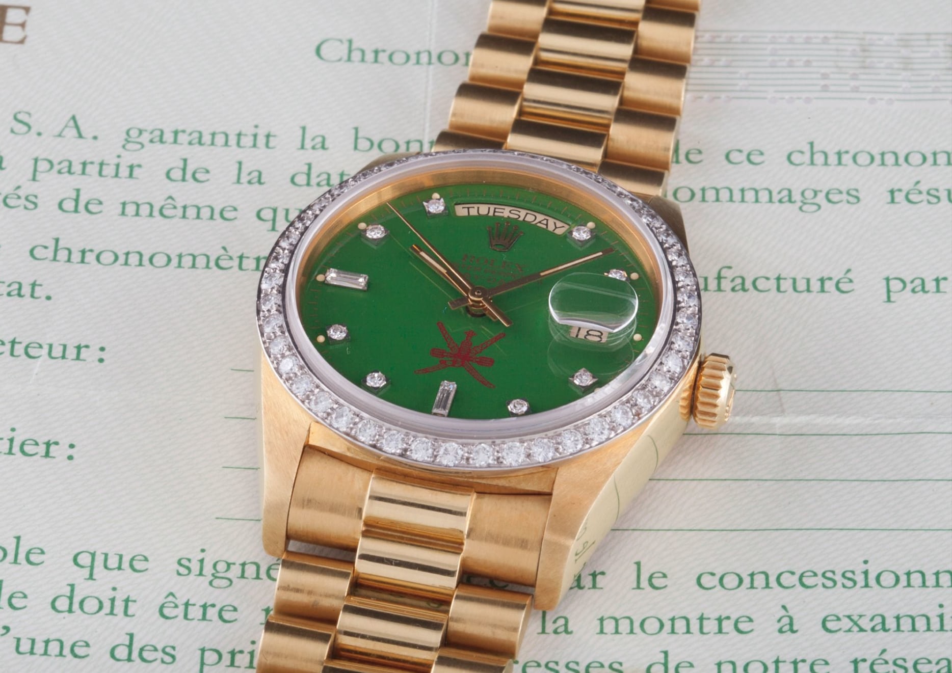 Lot 11 at Phillips Glamorous Day-Date sale.