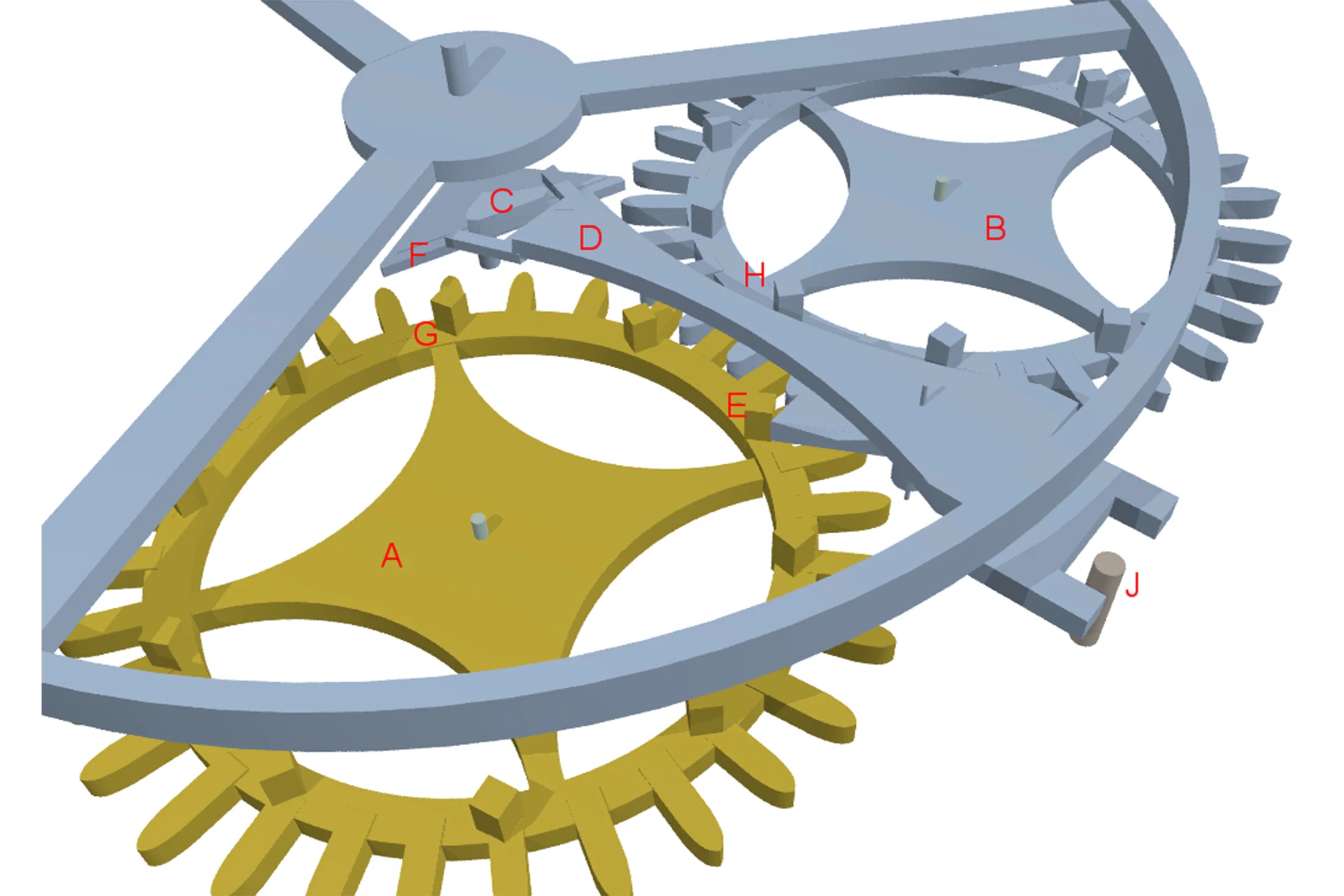 Natural escapement diagram