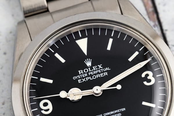 image of Rolex Explorer 1016 with matte dial.