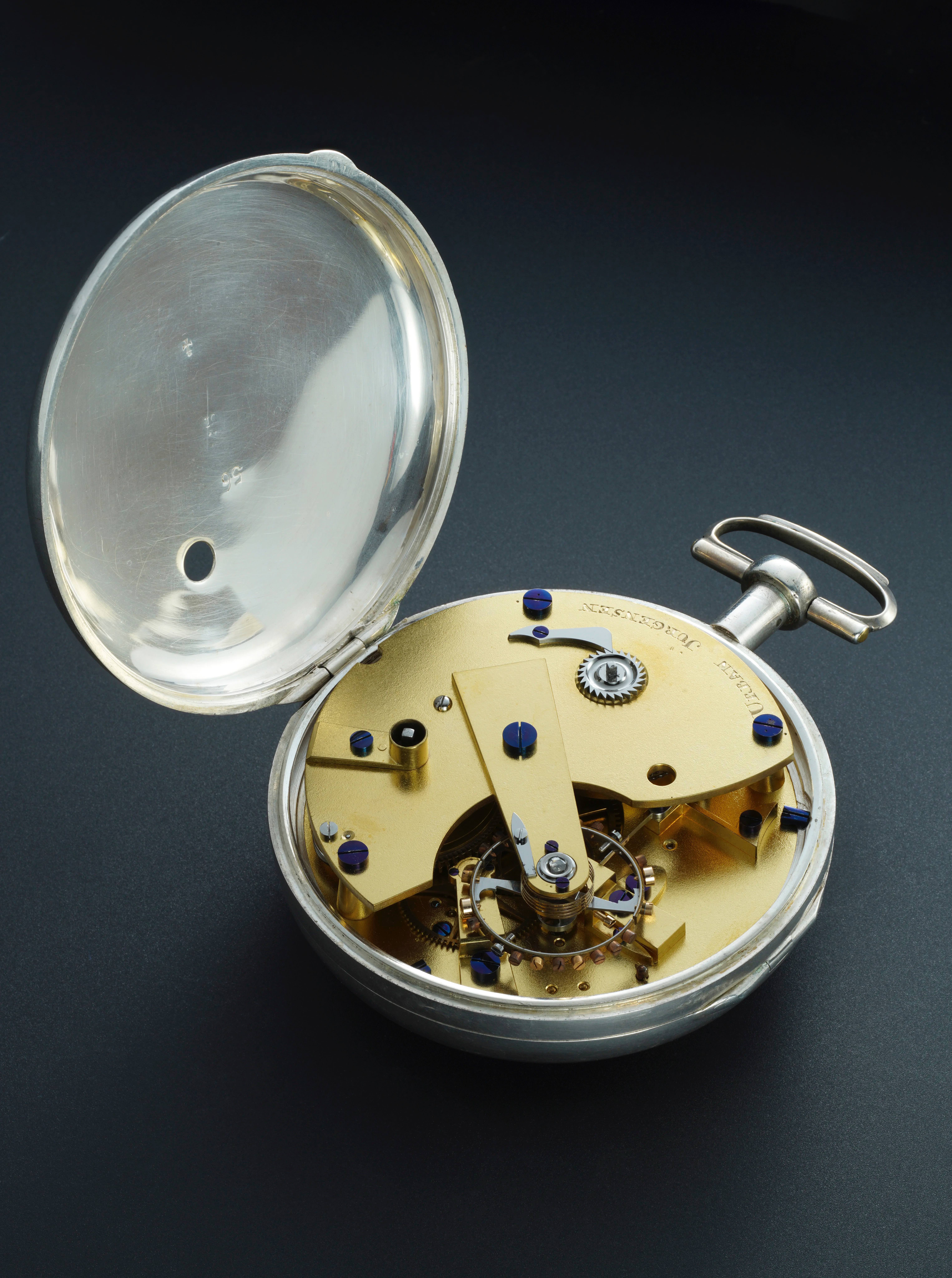 An Urban Jürgensen deck watch chronometer