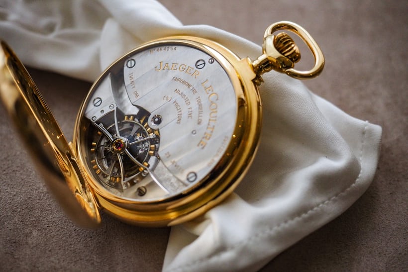 Jaeger-LeCoultre observatory tourbillon, one of 12 made between 1945 and 1956, with Guillaume balance. JLC archives.