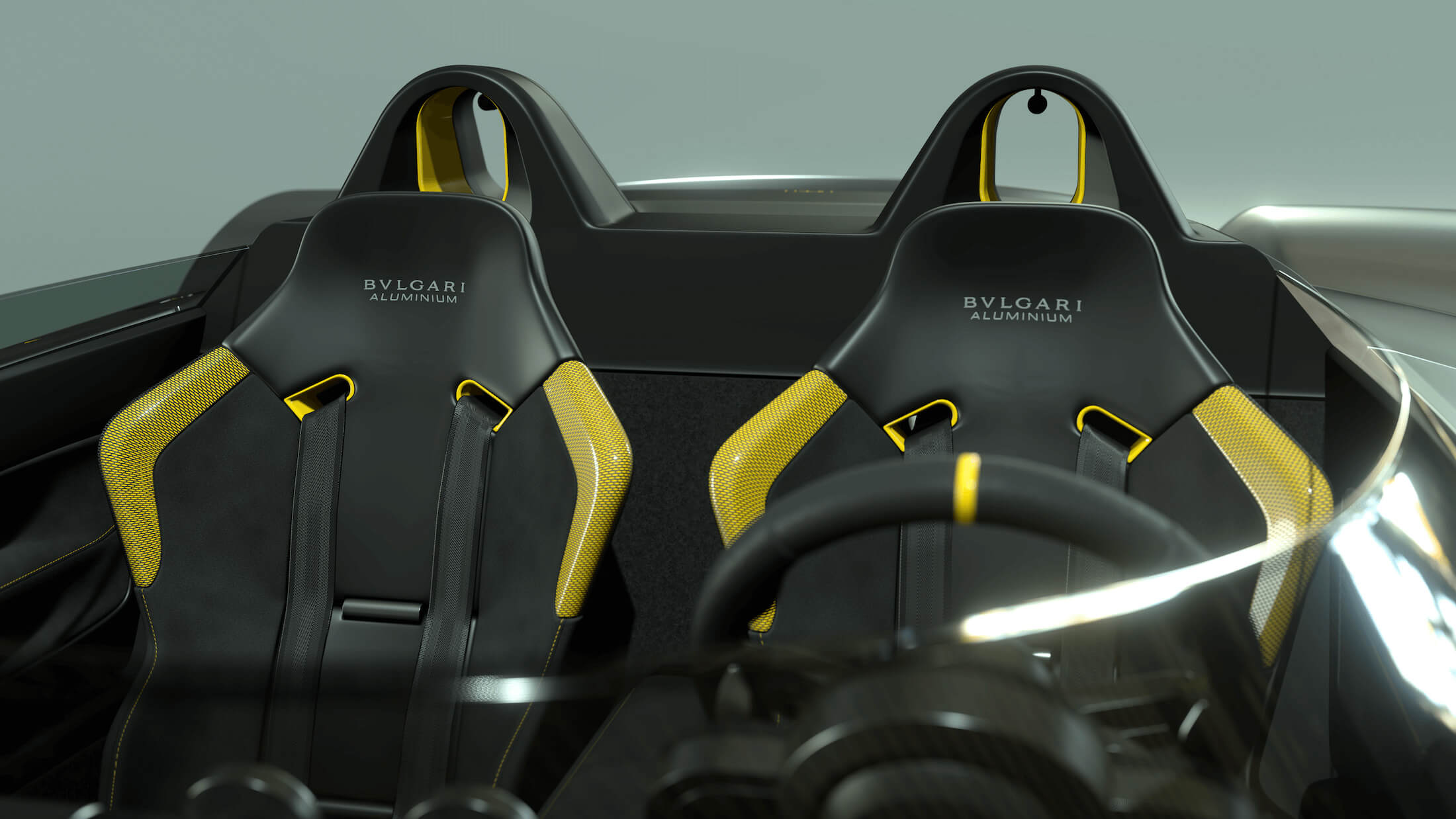 ブルガリ アルミニウム ビジョン GTコンセプトカーのシート