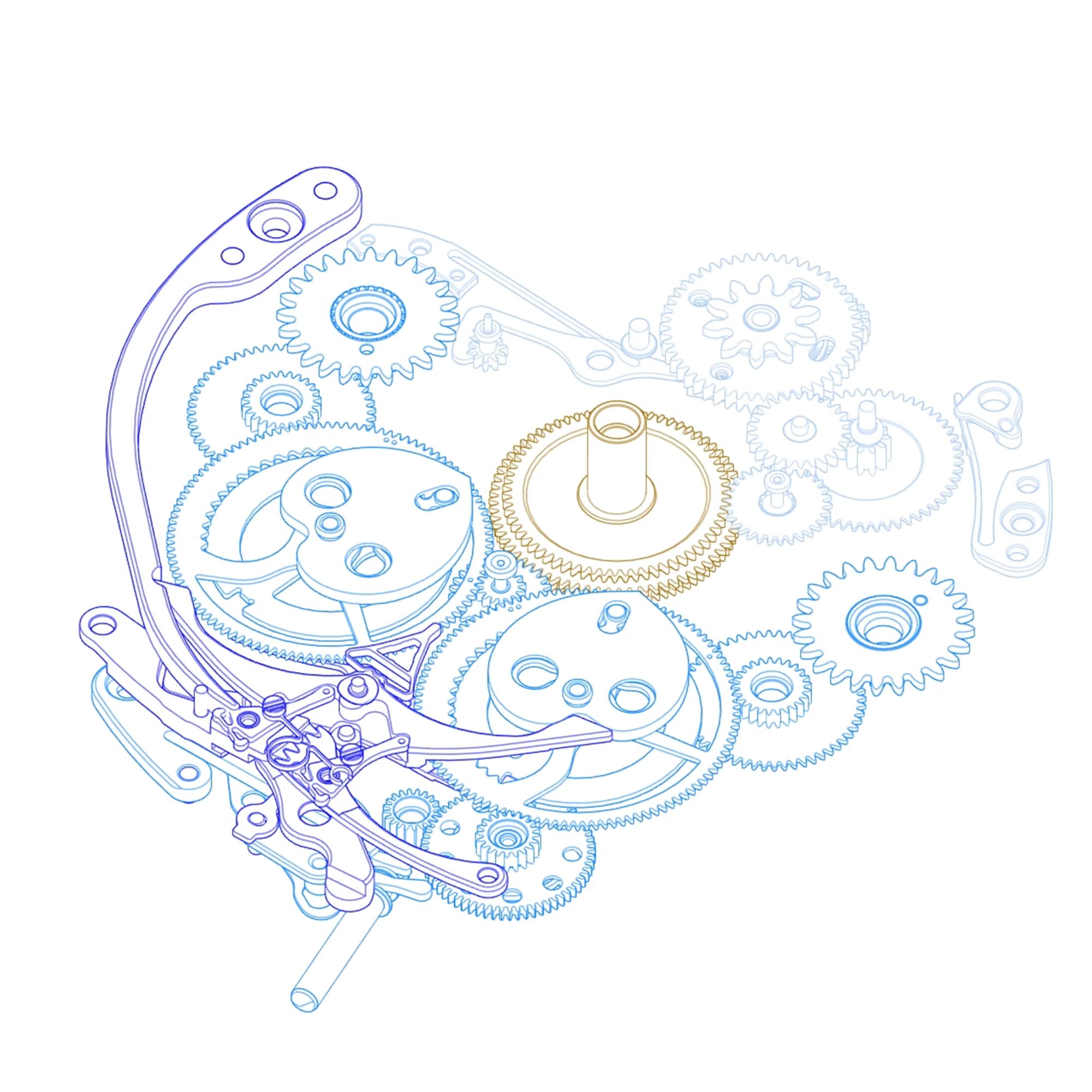 Breguet Marine Hora Mundi  complication diagram