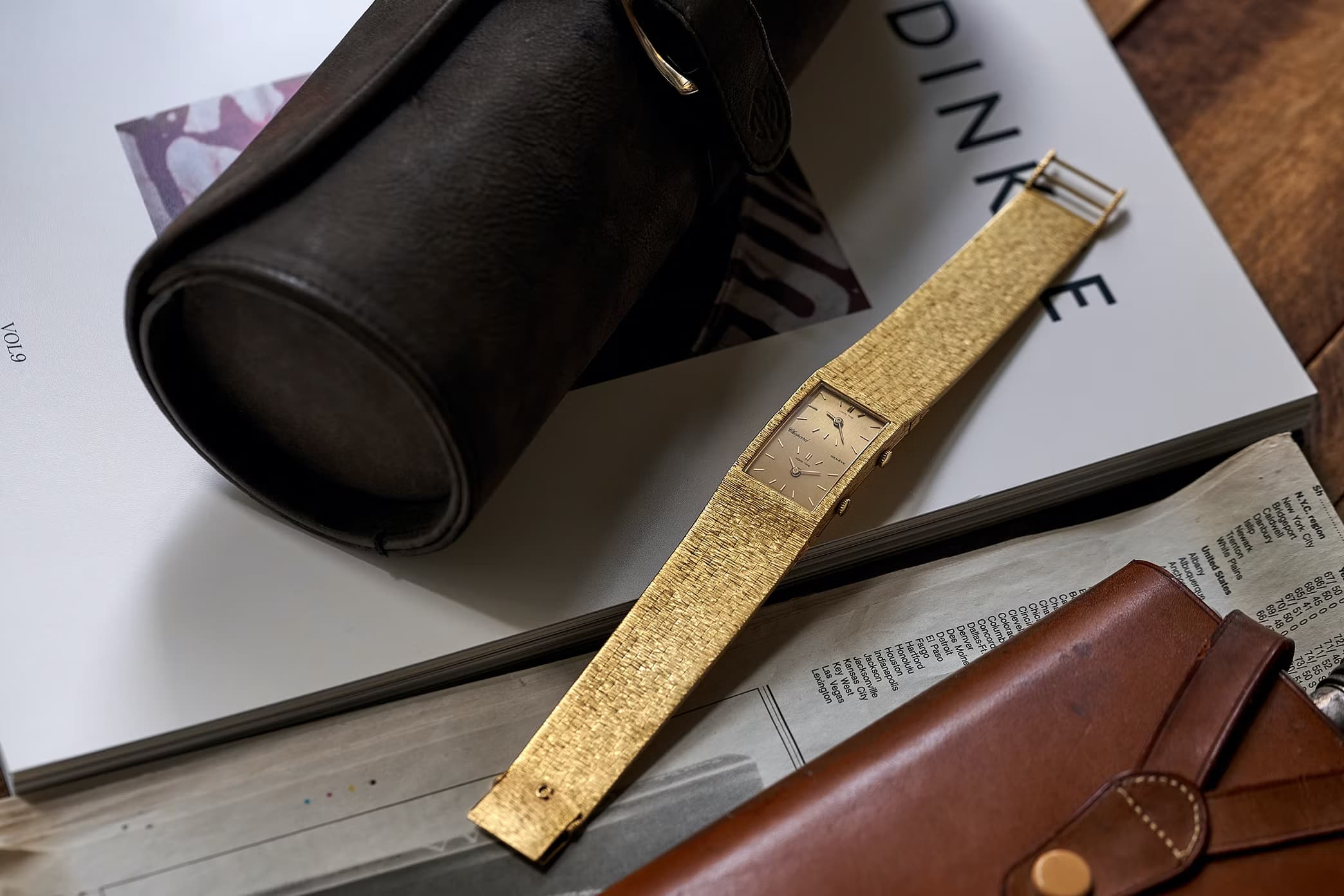 A 1970s Chopard Dual Time In 18k Yellow Gold