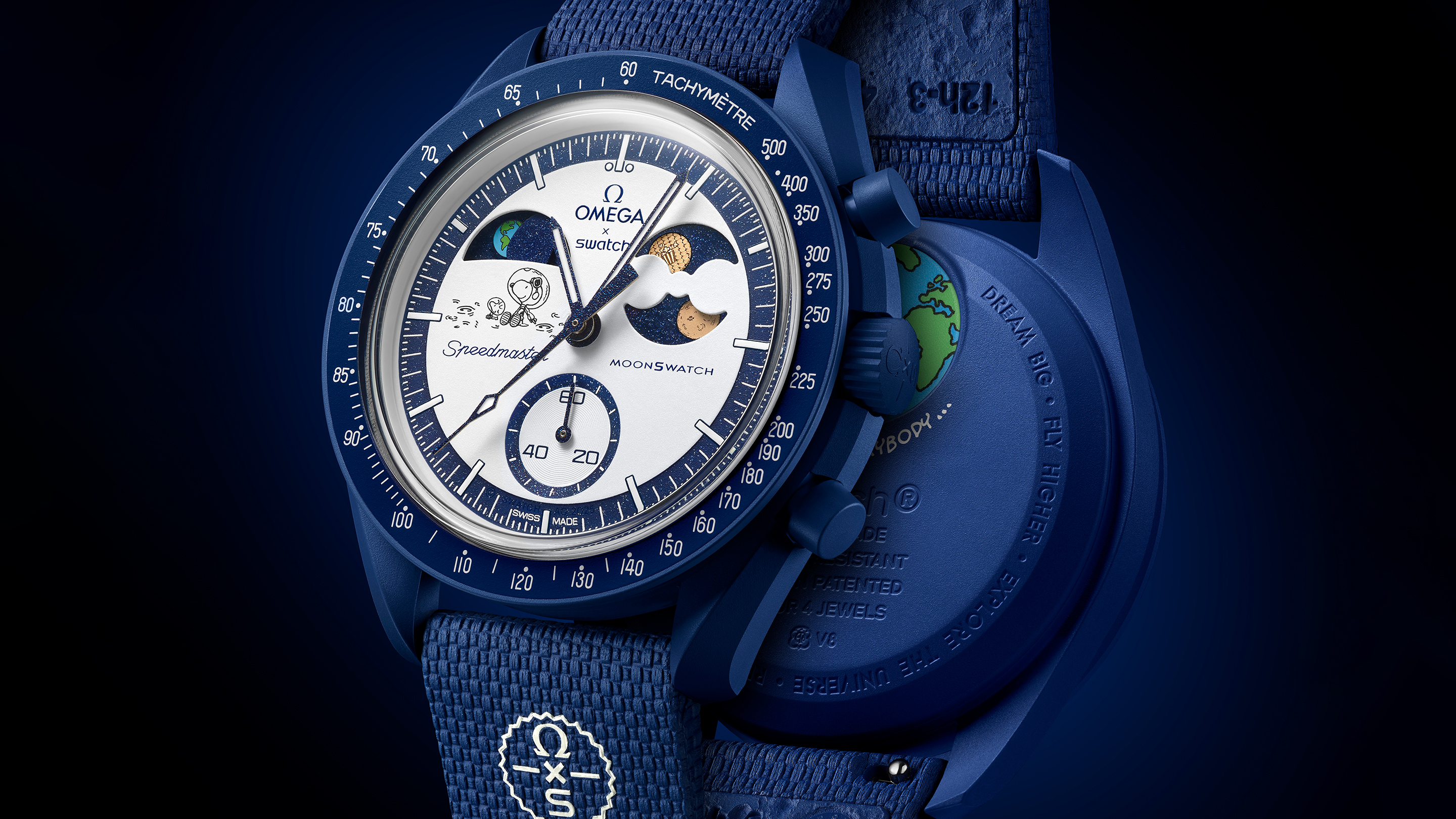 ムーンスウォッチ オメガ スヌーピー MISSIONTOTHEMOONPHASE オメガ×スウォッチ×スヌーピーのムーンスウォッチ「ミッション